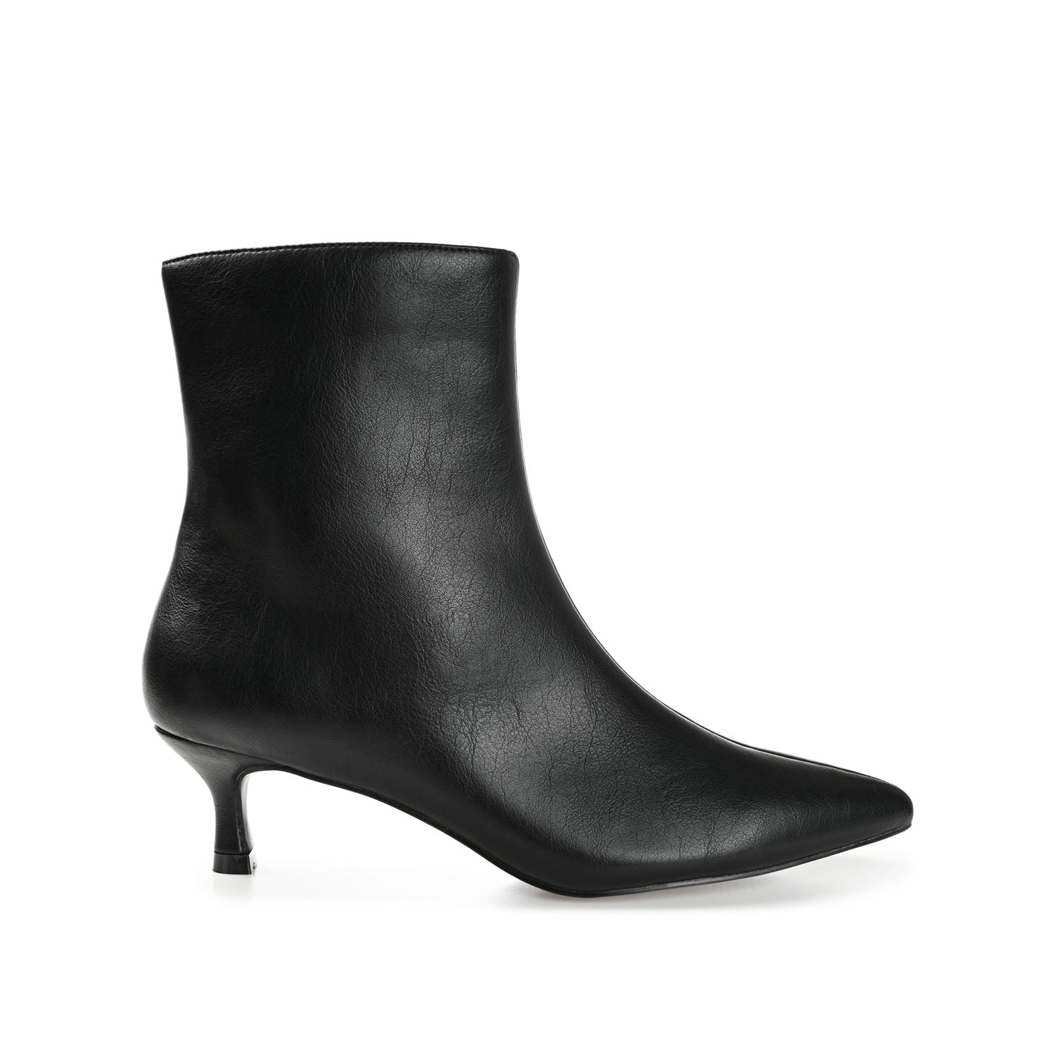 ARELY POINTED TOE BOOTIES IN WIDE - Black PU