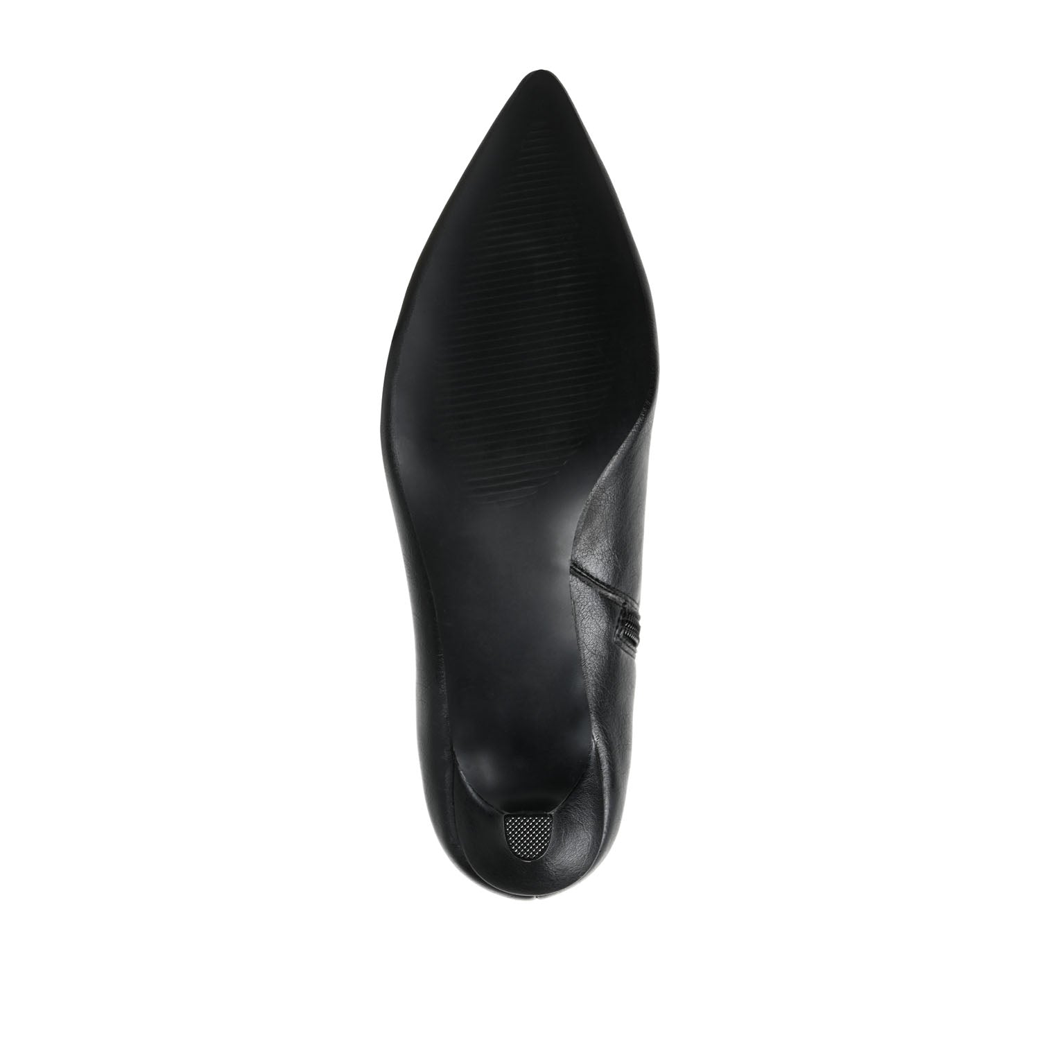 ARELY POINTED TOE BOOTIES IN VEGAN LEATHER - Black PU