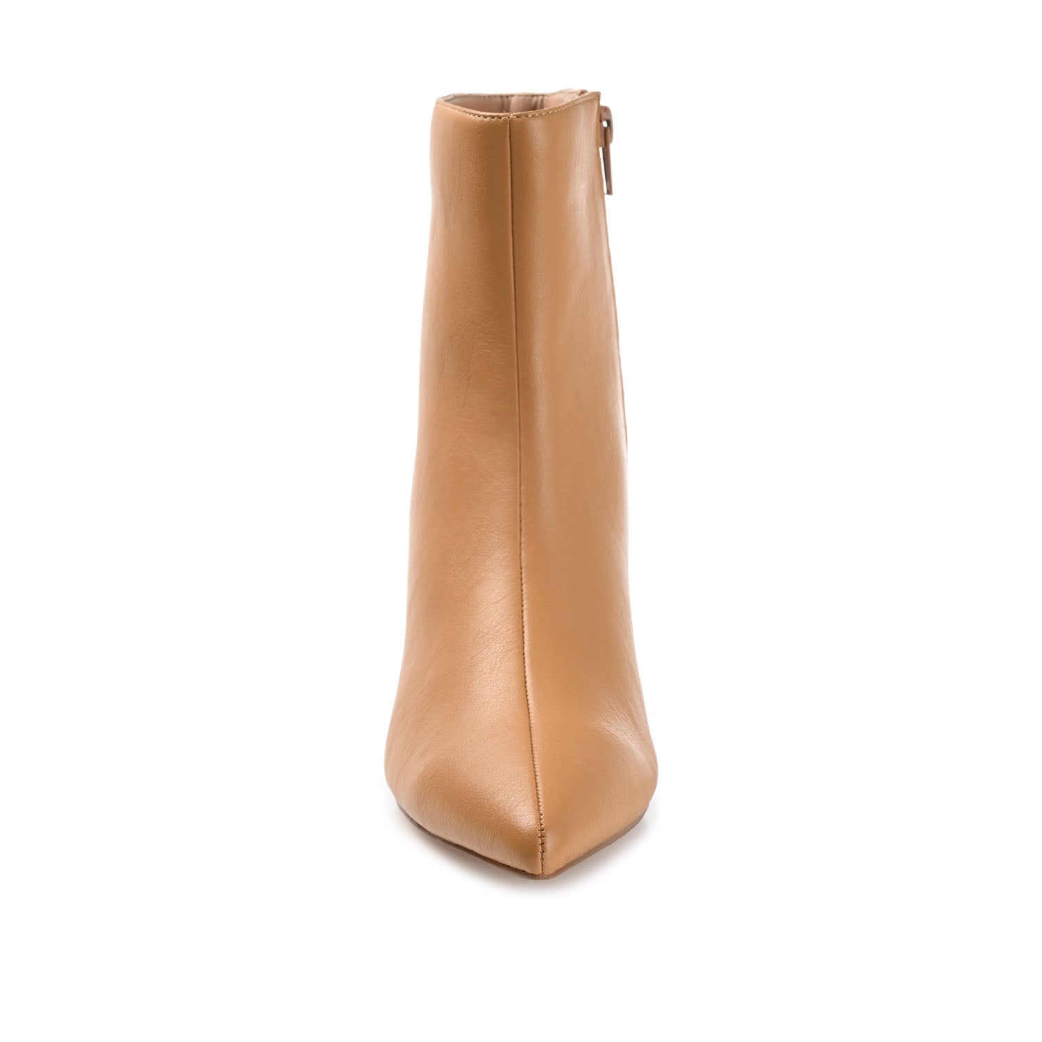ARELY POINTED TOE BOOTIES IN VEGAN LEATHER - Tan PU
