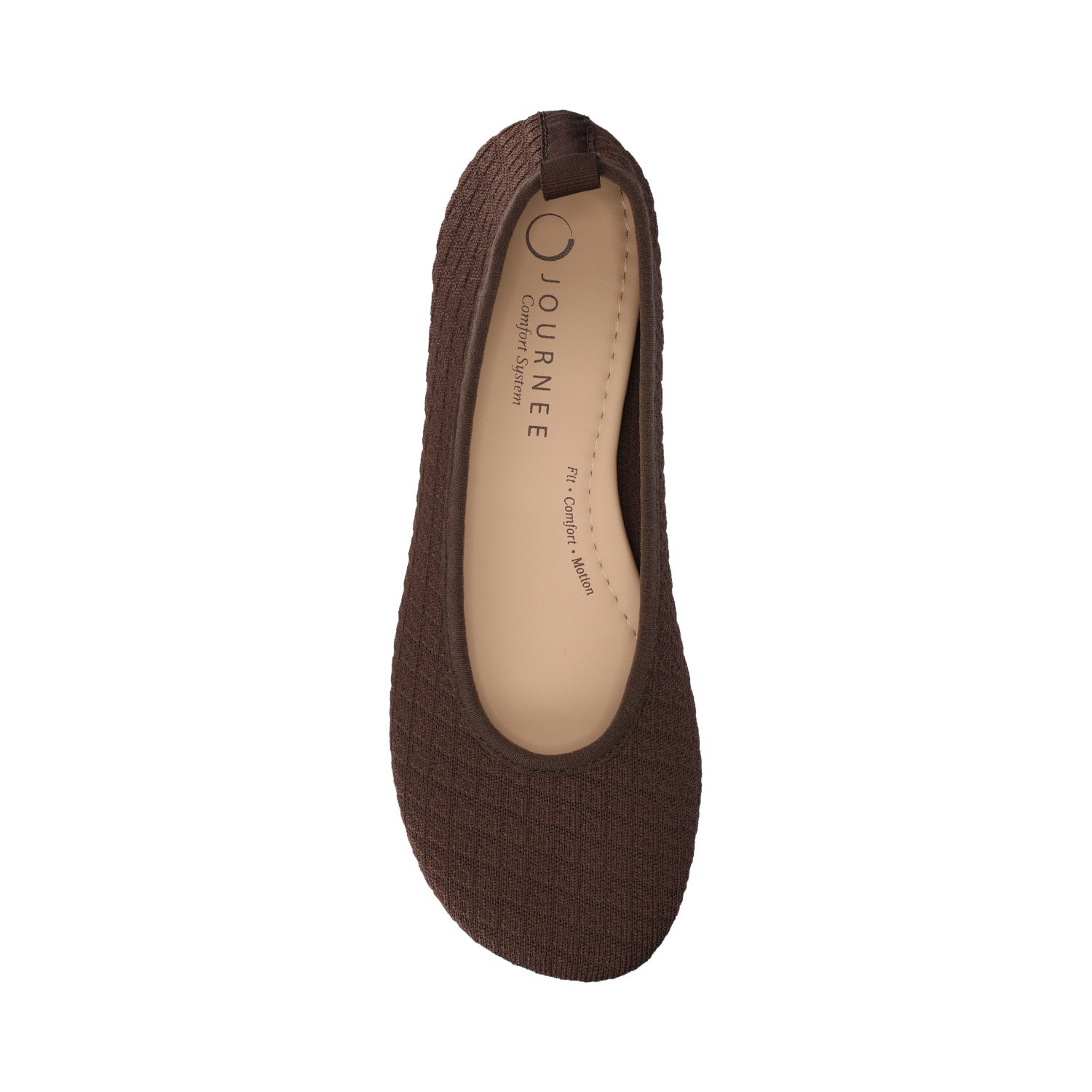 ARIA KNIT FLATS - Chocolate