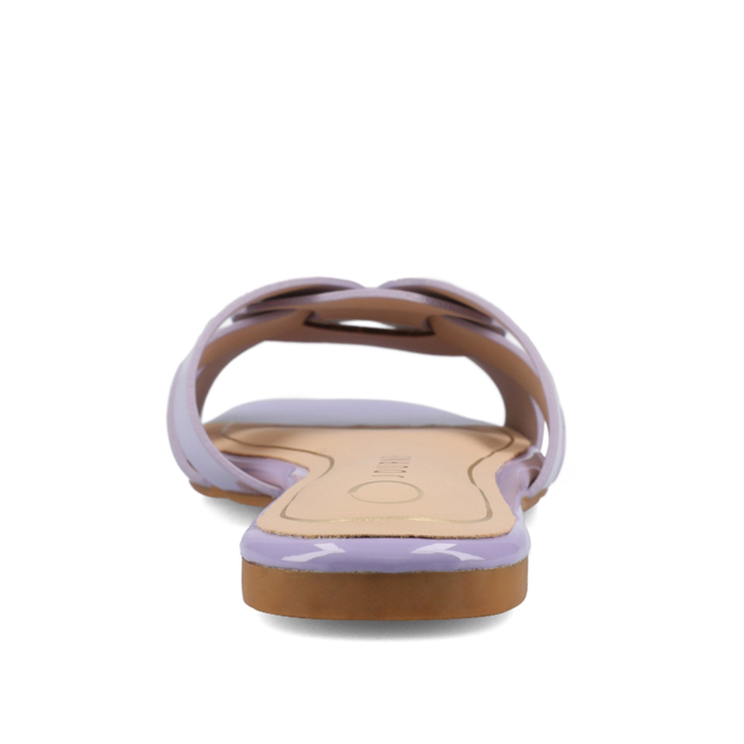 ARRINA SLIDE SANDALS IN STATEMENT PATENT