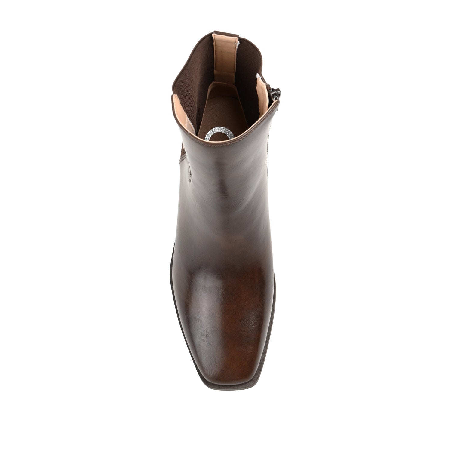 AUBRIE SQUARE TOE BOOTIES IN WIDE - Brown