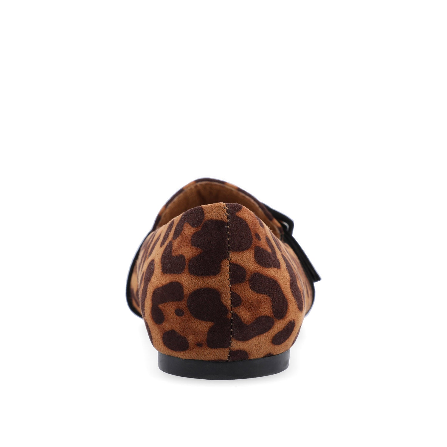 AUDREY LOAFER FLATS IN FAUX SUEDE - Leopard Faux
