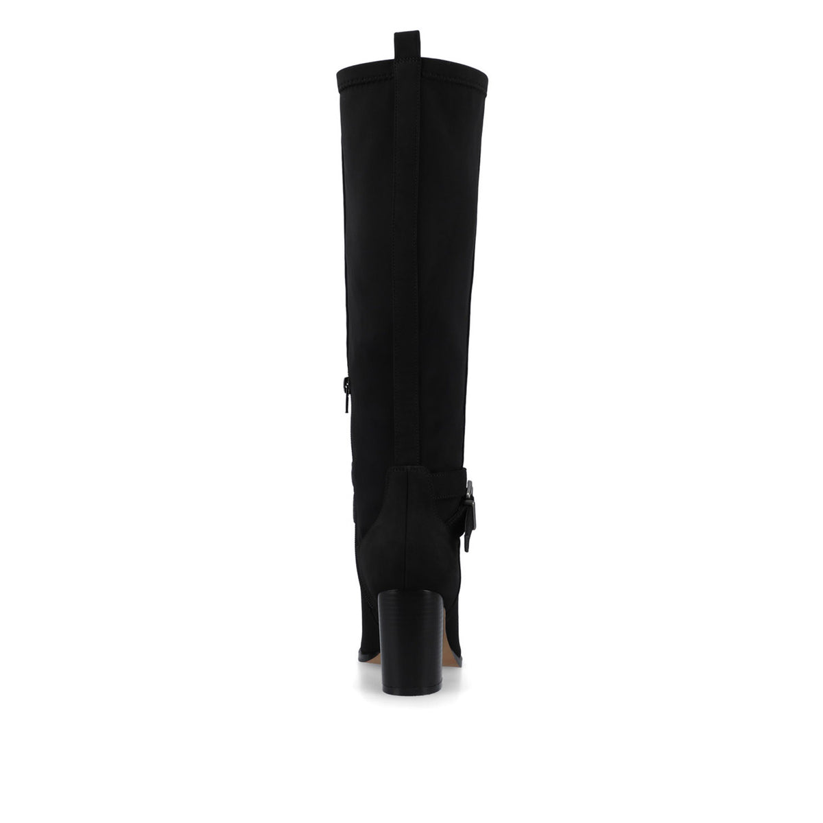 AVALONN KNEE HIGH DRESS BOOTS IN WIDE - Black Suede