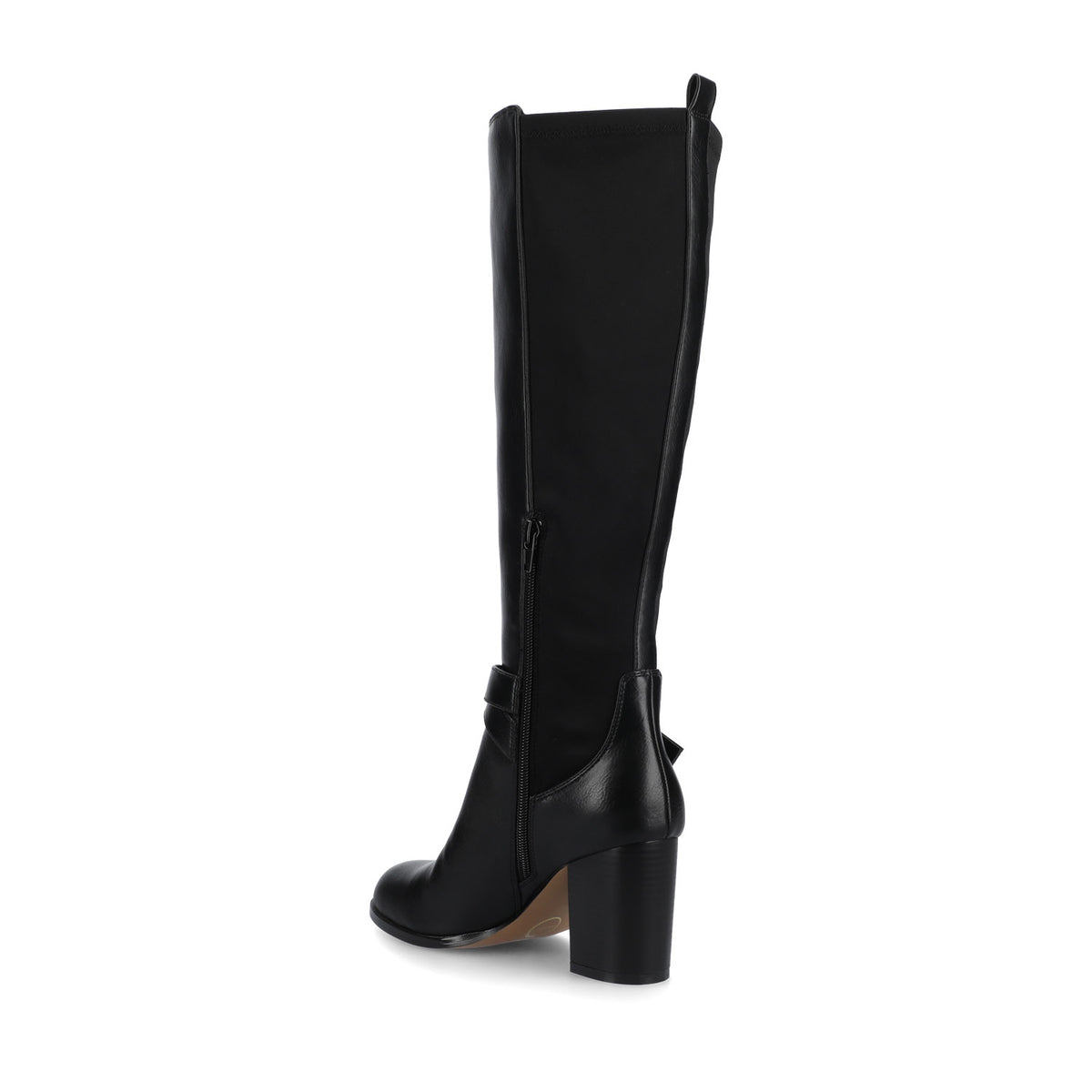 AVALONN KNEE HIGH DRESS BOOTS IN WIDE - Black