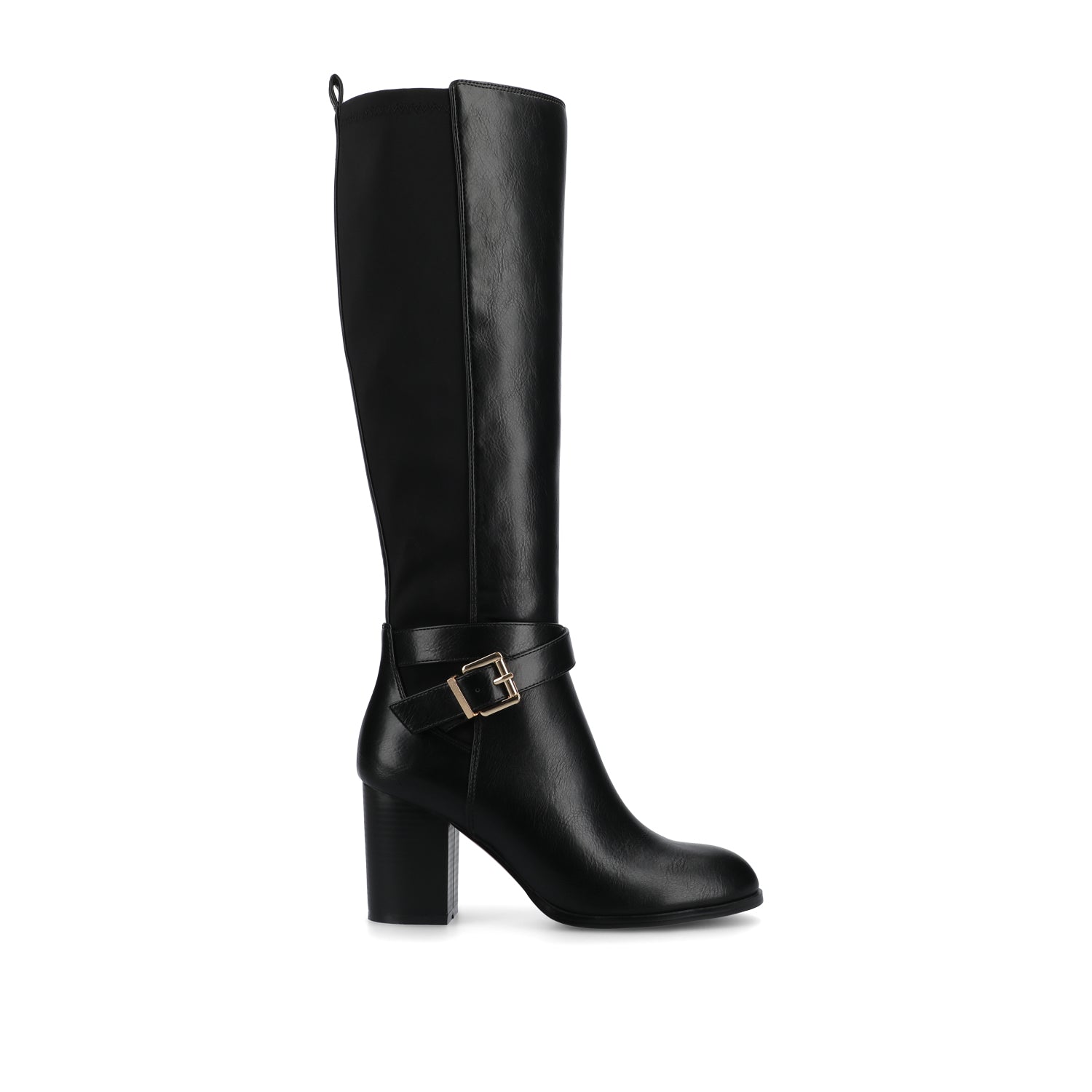 Journee Women's Avalonn Knee High Wide-Calf Dress Boots, Black 7