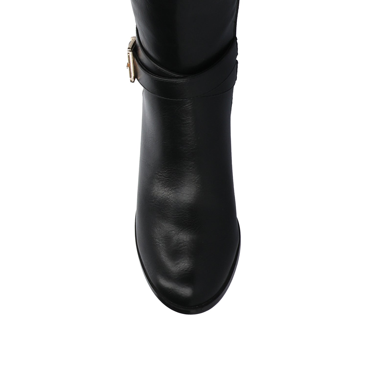 AVALONN KNEE HIGH DRESS BOOTS IN WIDE CALF - Black