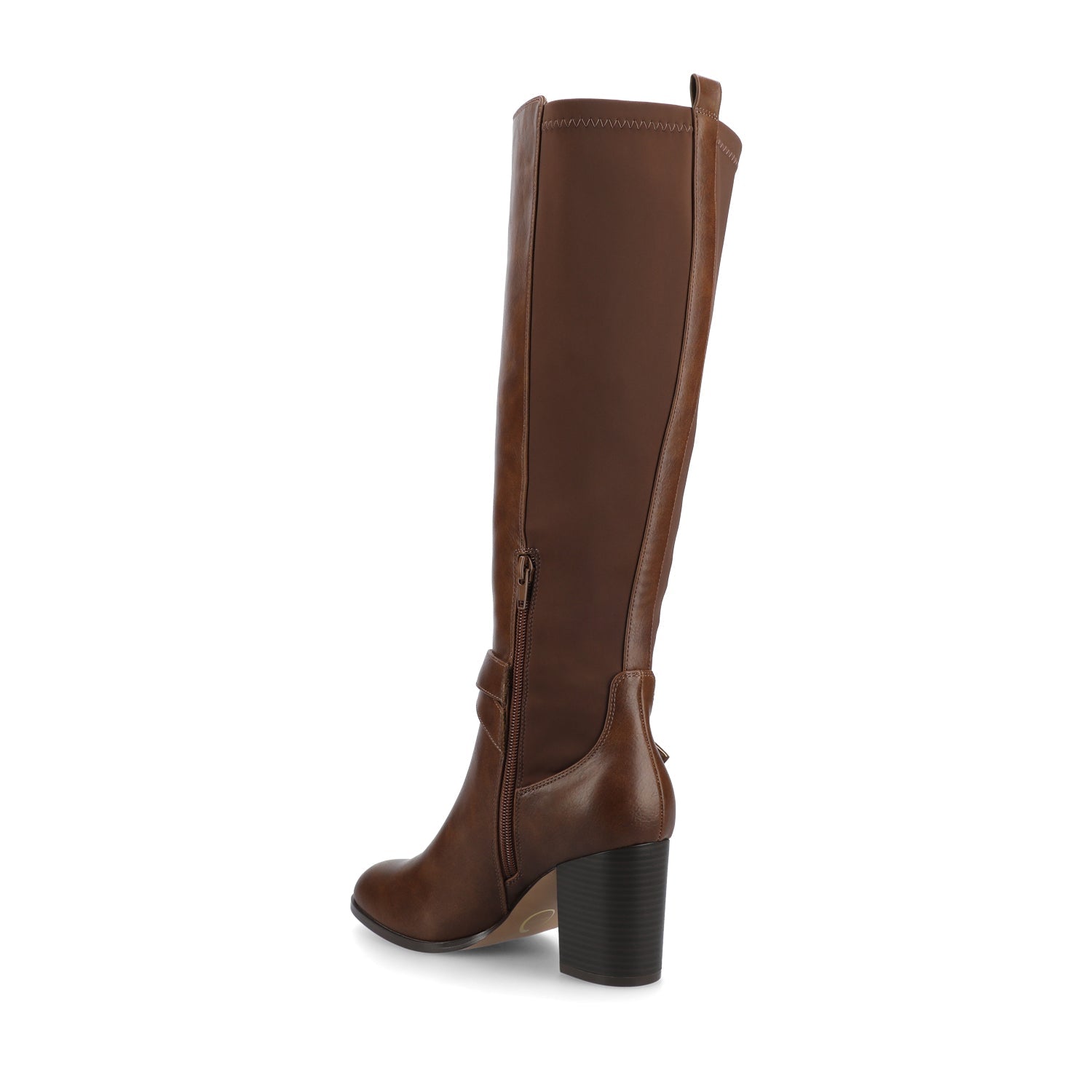 AVALONN KNEE HIGH DRESS BOOTS IN EXTRA WIDE CALF - Chocolate