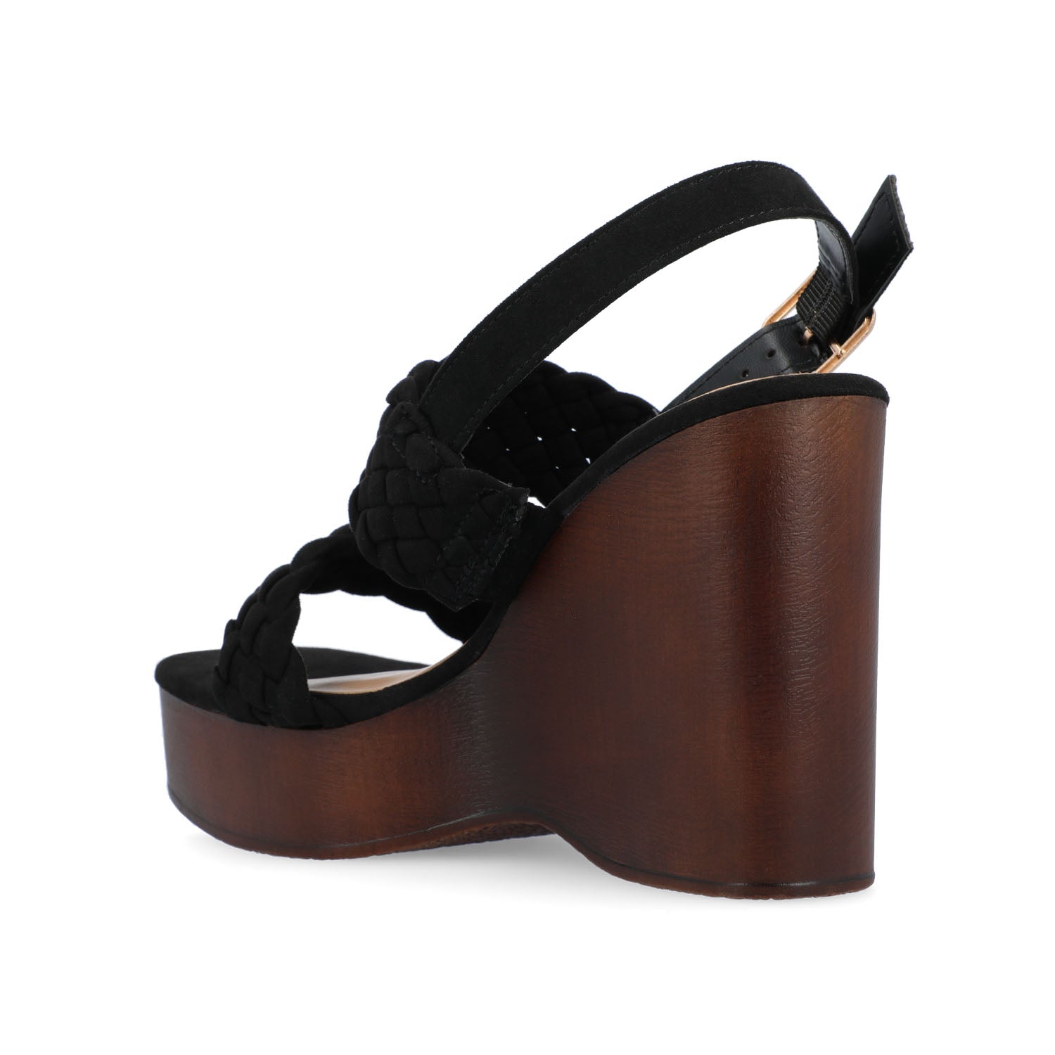 AYVEE HEELED SANDALS IN VEGAN LEATHER - Black