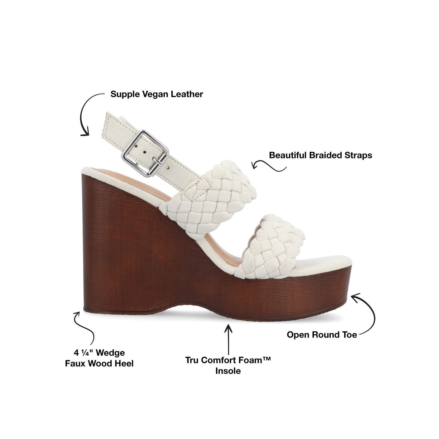AYVEE HEELED SANDALS IN VEGAN LEATHER