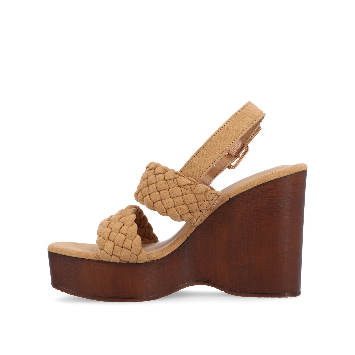 AYVEE HEELED SANDALS IN VEGAN LEATHER - Tan