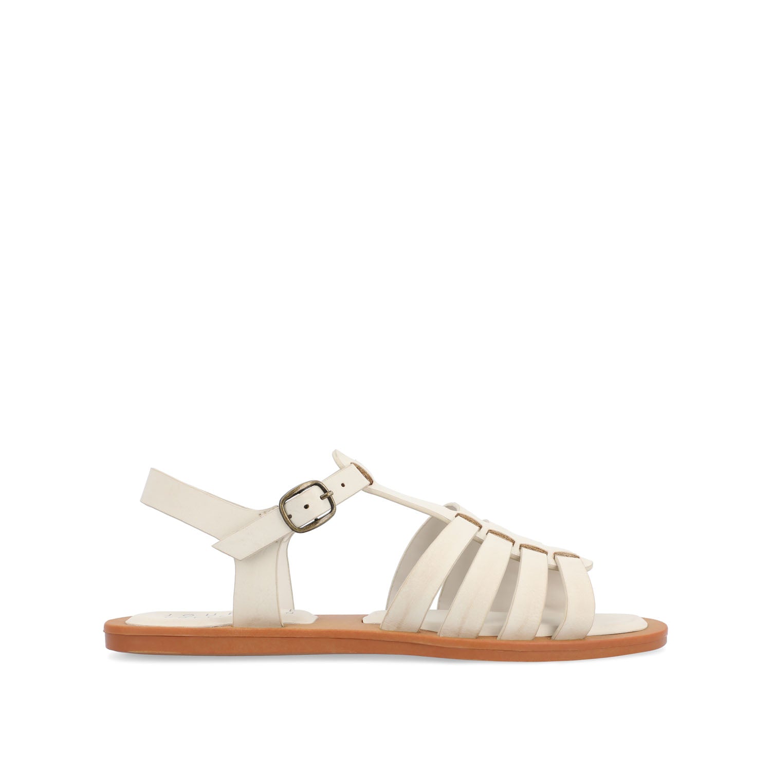 BENICIA FISHERMAN SANDALS IN VEGAN LEATHER - Bone