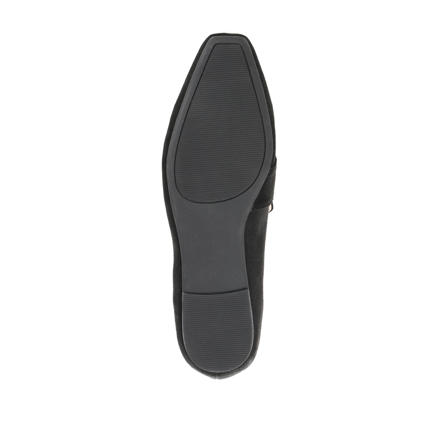BENNTLY SQUARE TOE LOAFER IN FAUX SUEDE - Black