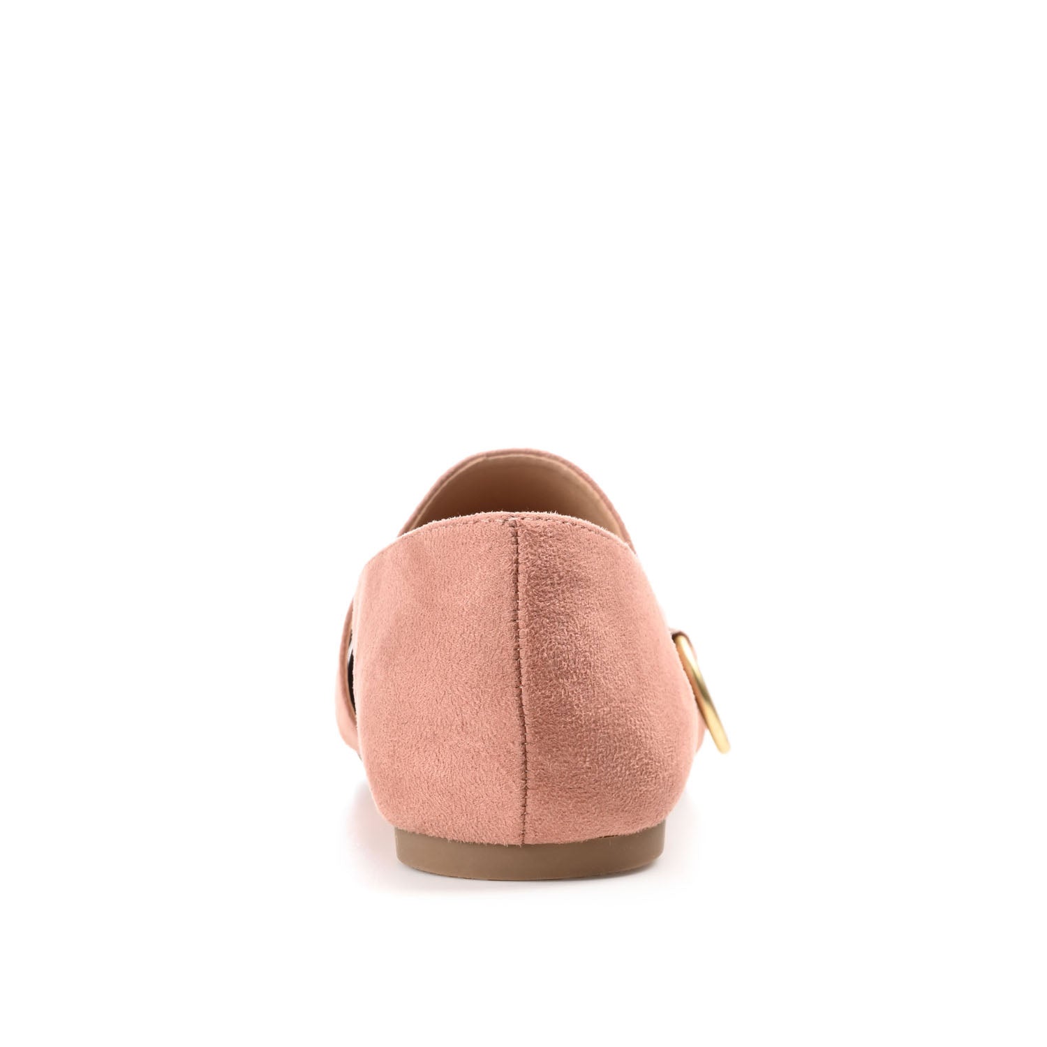 BENNTLY SQUARE TOE LOAFER IN FAUX SUEDE - Blush