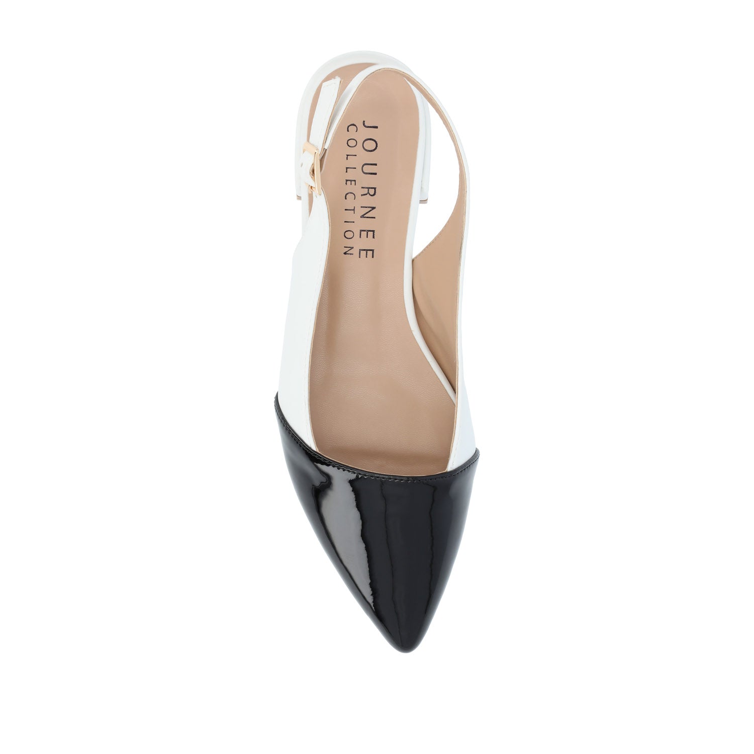 BERTIE SLINGBACK FLATS IN VEGAN LEATHER