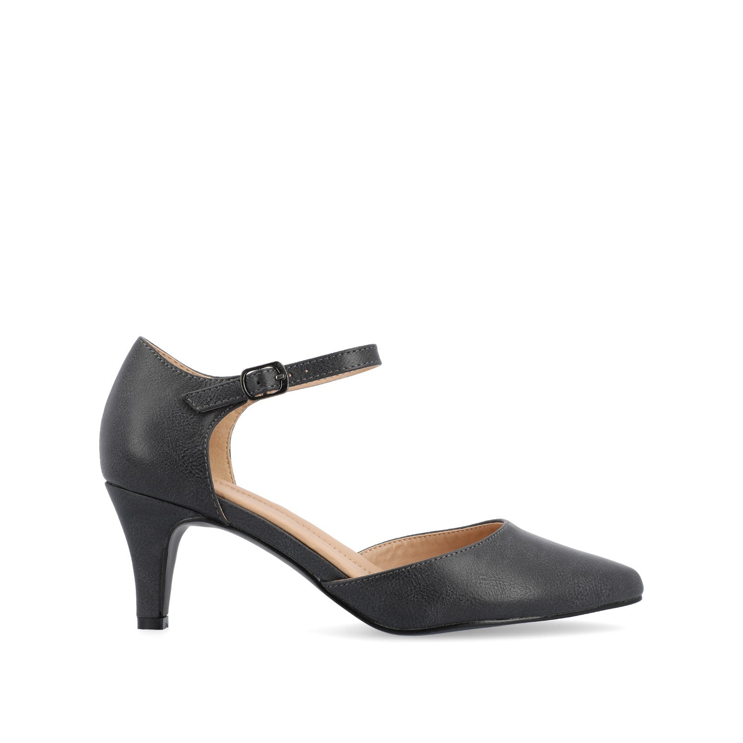 BETTIE D'ORSAY PUMP HEELS IN WIDE - Grey PU