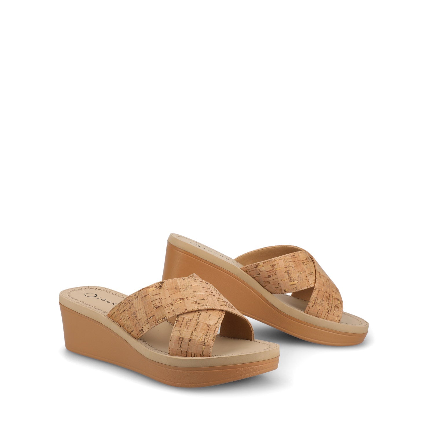 Biara Platform Wedge Sandals - Cork
