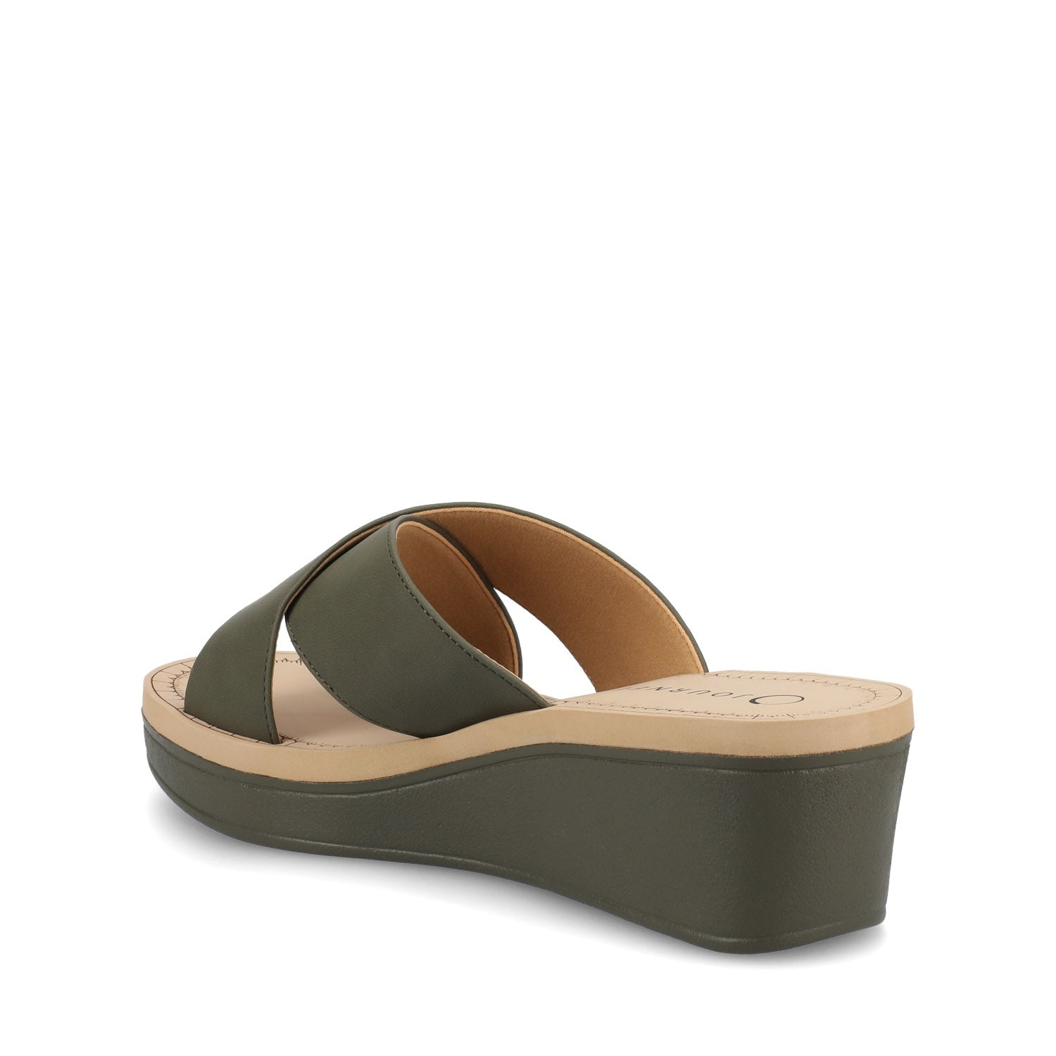 Biara Platform Wedge Sandals - Olive