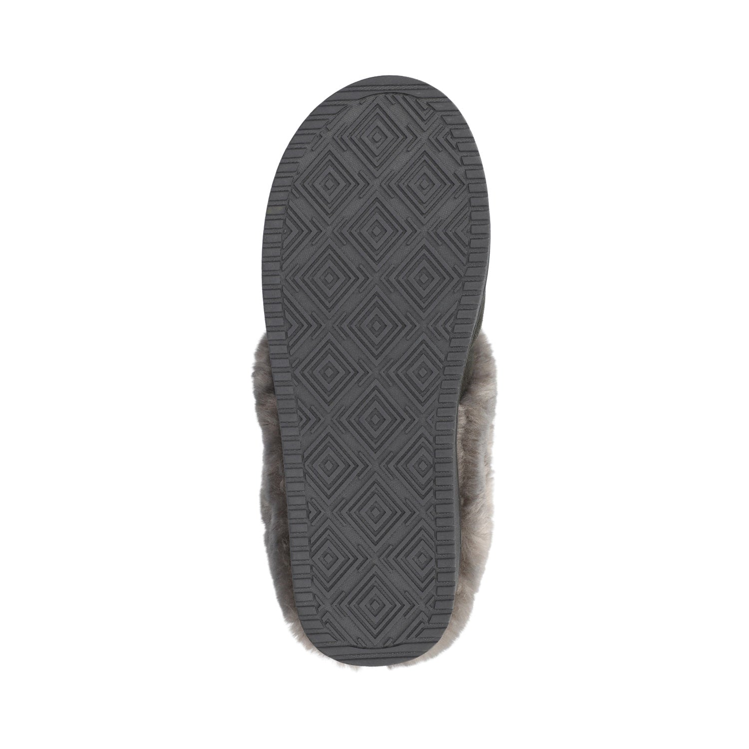 BLAIR SLIPPERS IN FAUX SUEDE - Charcoal Faux Suede