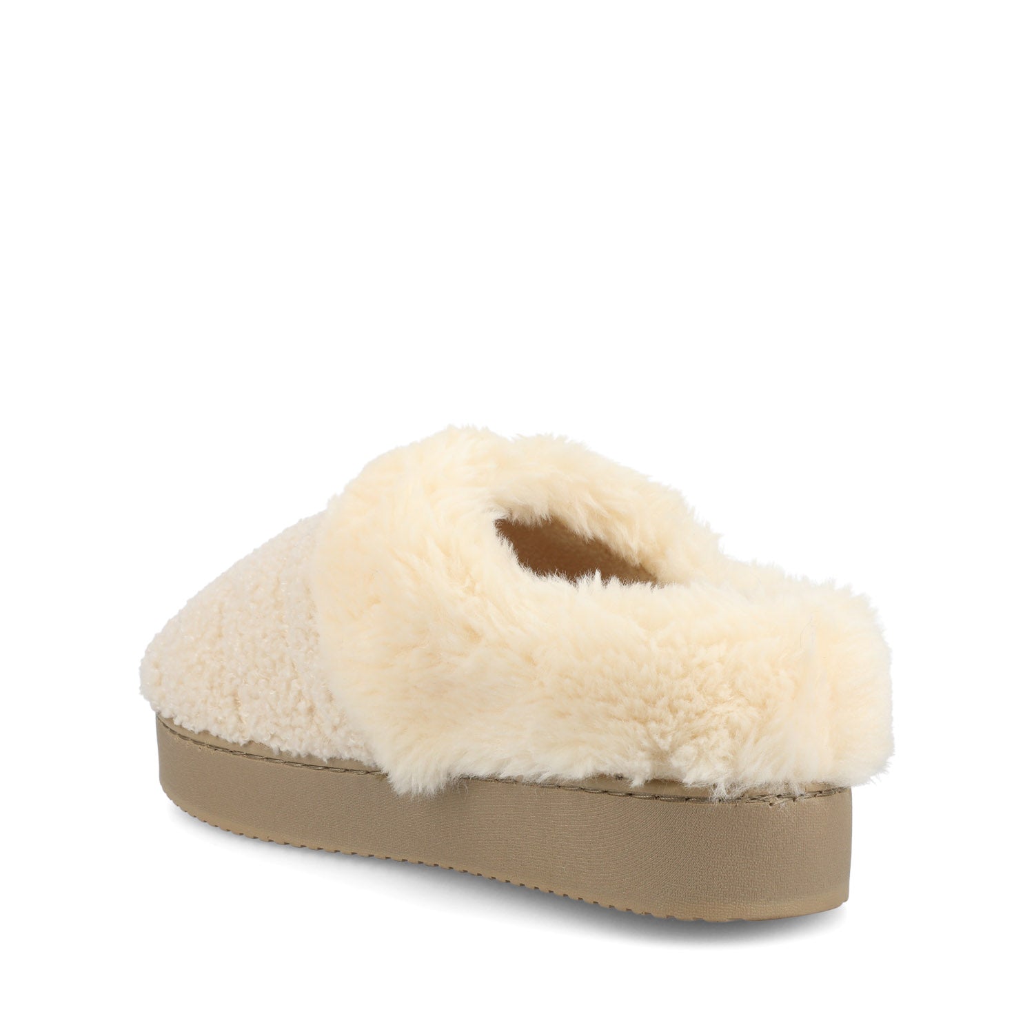 BLAIR SLIPPERS IN FAUX SUEDE - Natural Shearling