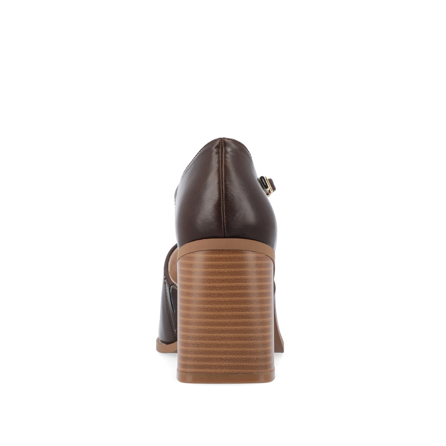 BOBBY BLOCK HEEL LOAFERS IN WIDE - Brown