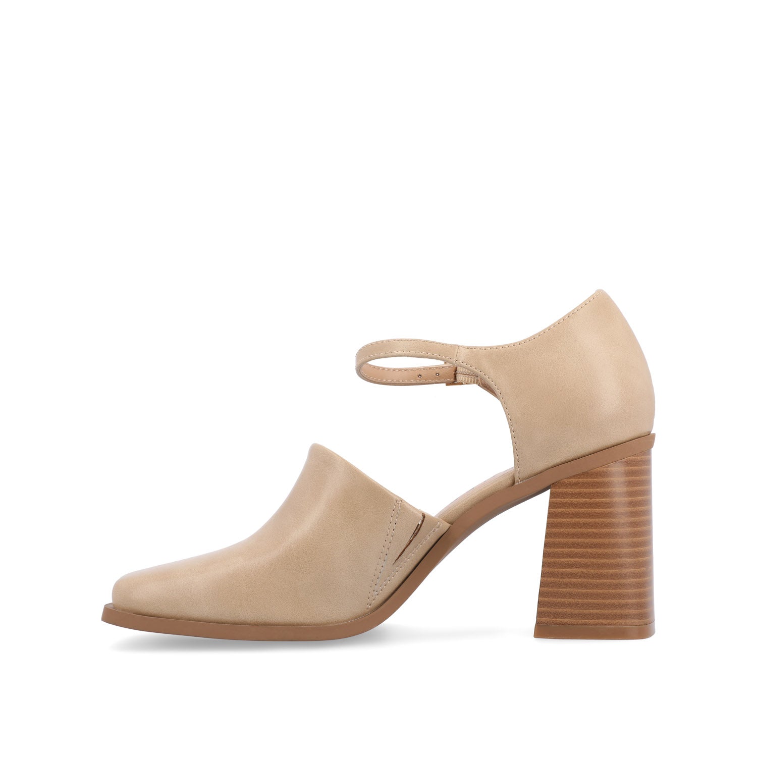 BOBBY BLOCK HEEL LOAFERS IN WIDE - Tan