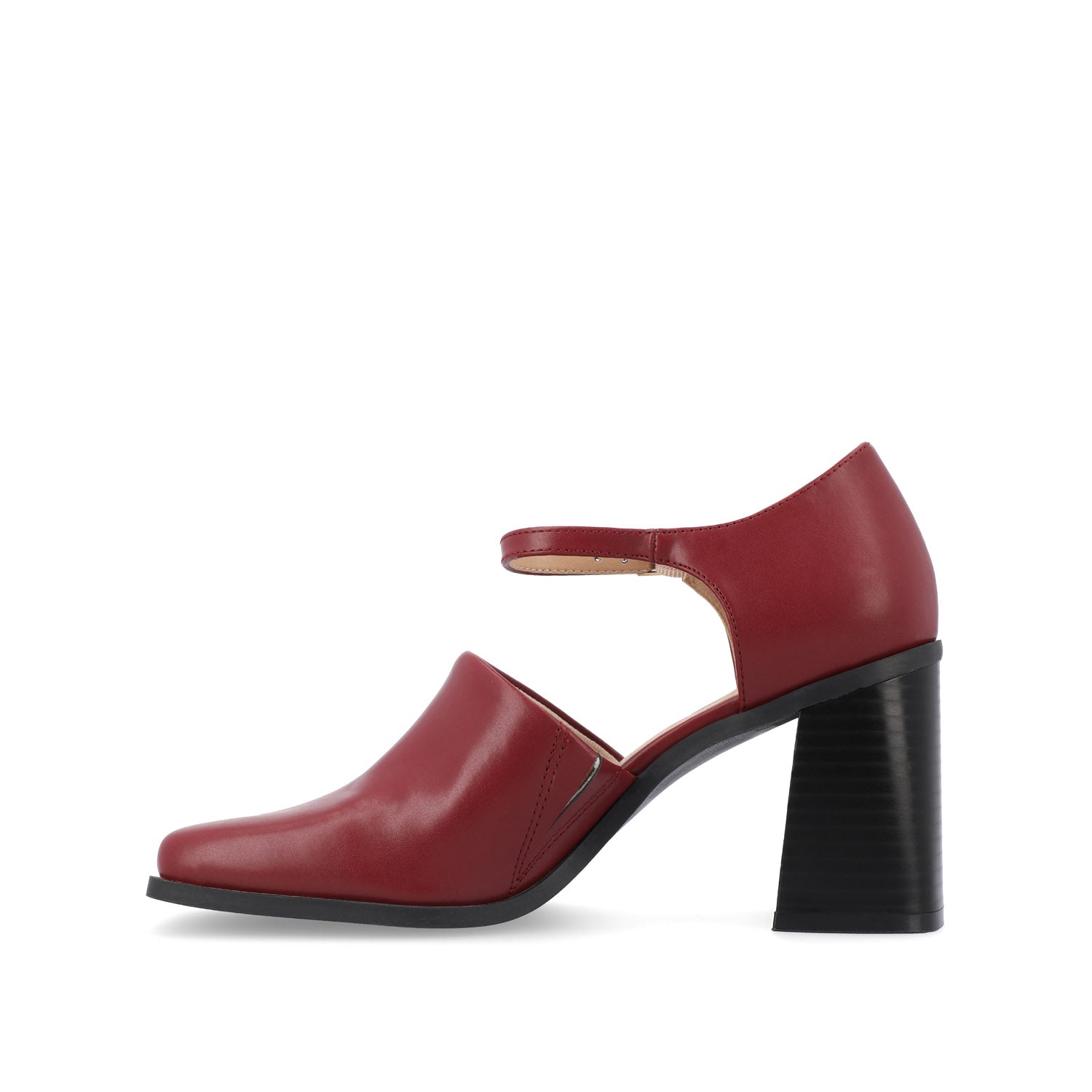 BOBBY BLOCK HEEL LOAFERS IN WIDE - Red