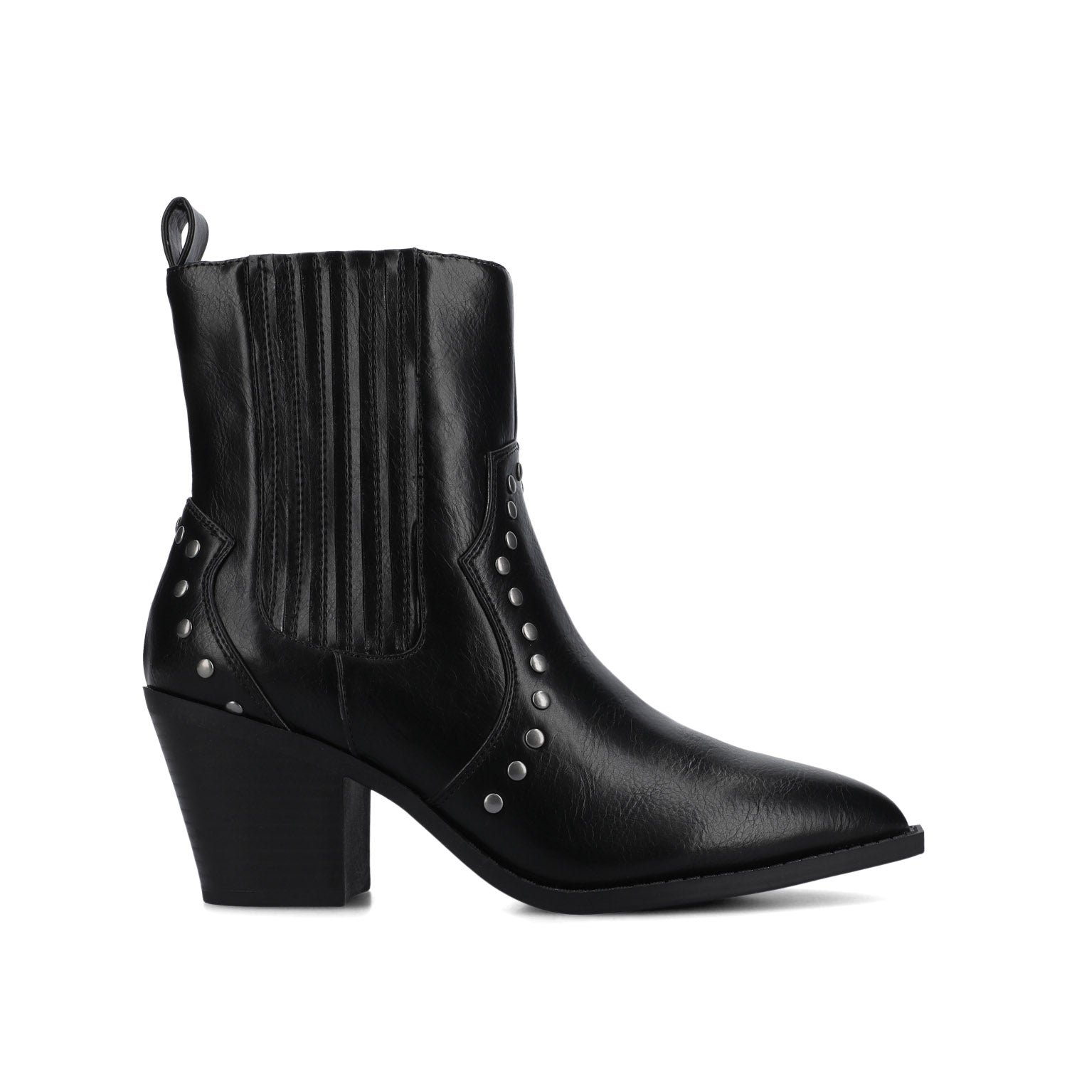 BRAYLEE WESTERN ANKLE BOOTIES - Black