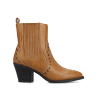 BRAYLEE WESTERN ANKLE BOOTIES - Tan