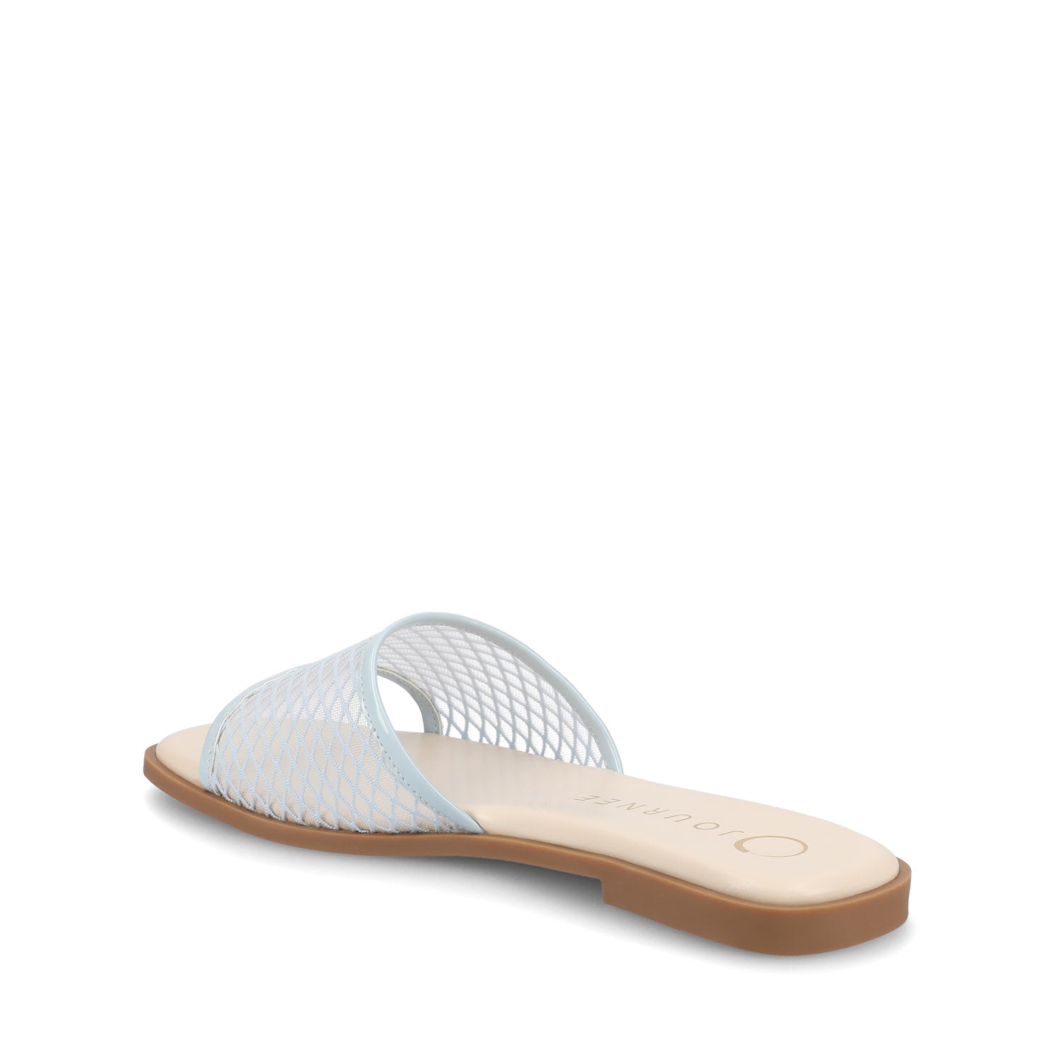 BRECKLEY SLIDE SANDALS IN MESH - Light Blue Mesh