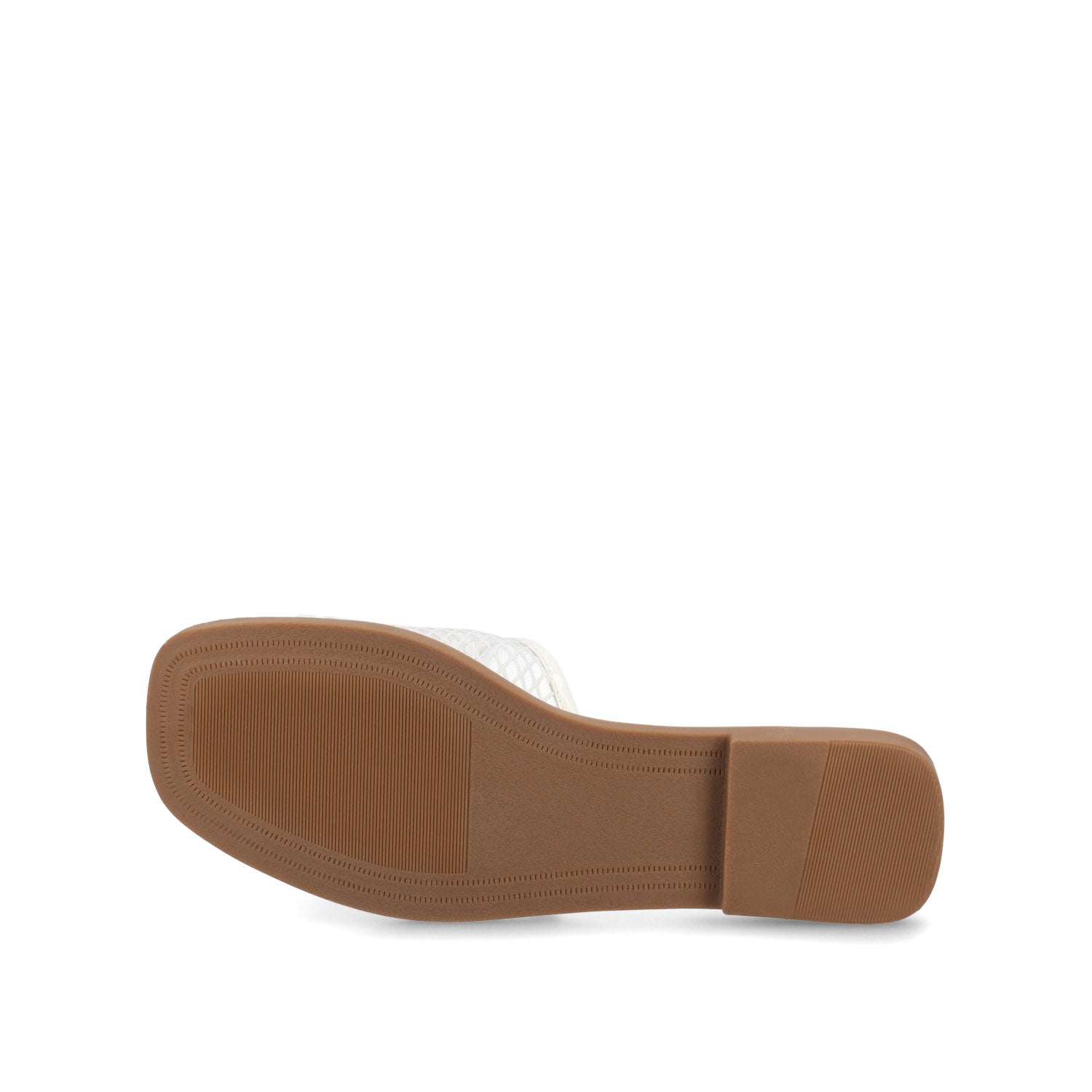 BRECKLEY SLIDE SANDALS IN MESH - White Mesh