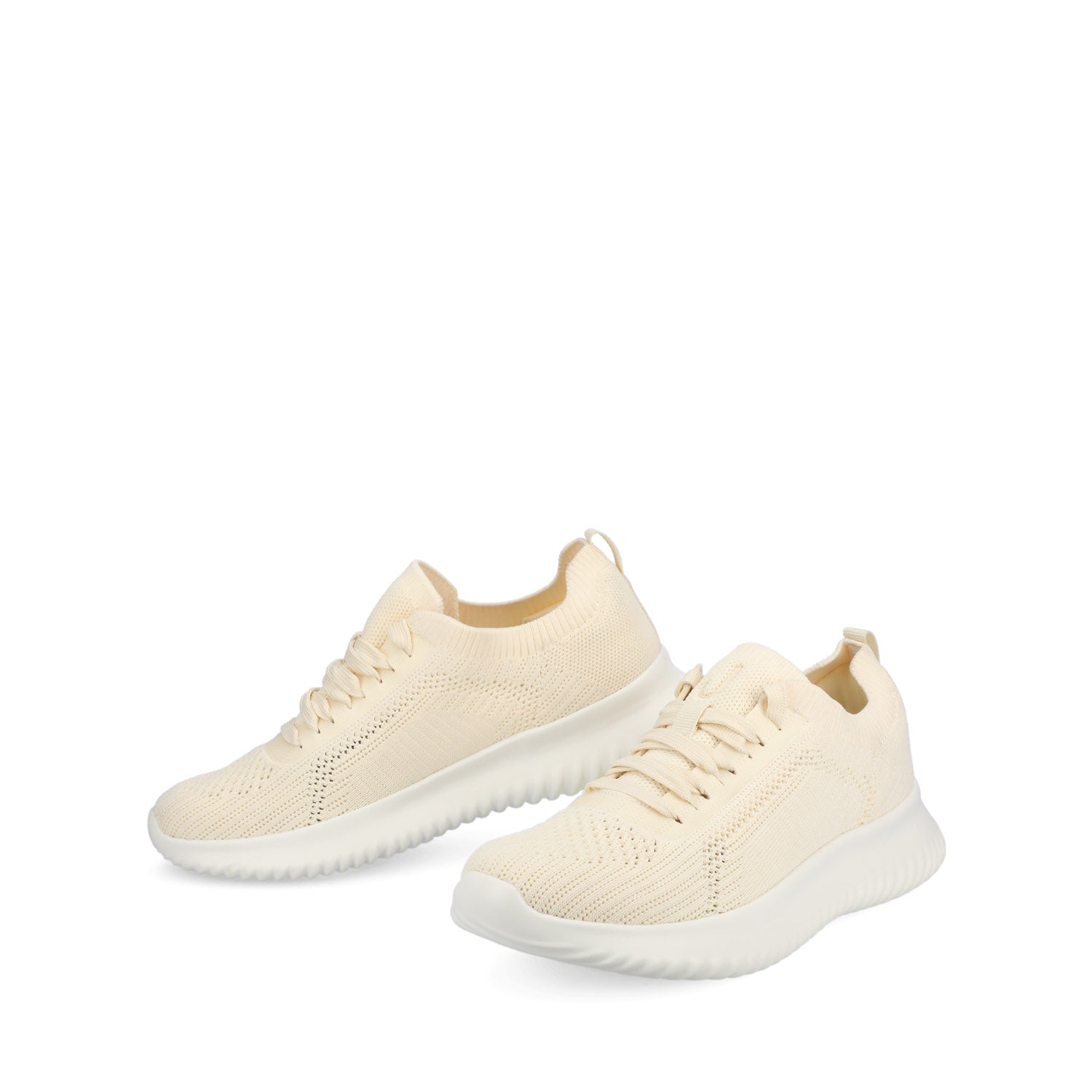 BRENA CASUAL SNEAKERS - Cream Knit