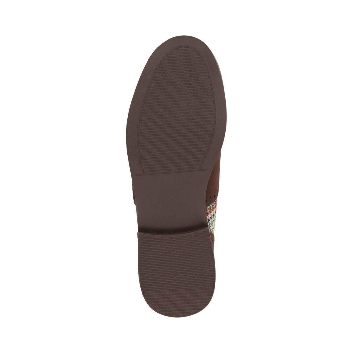BRIA OXFORD SHOES - Cream Chocolate Plaid