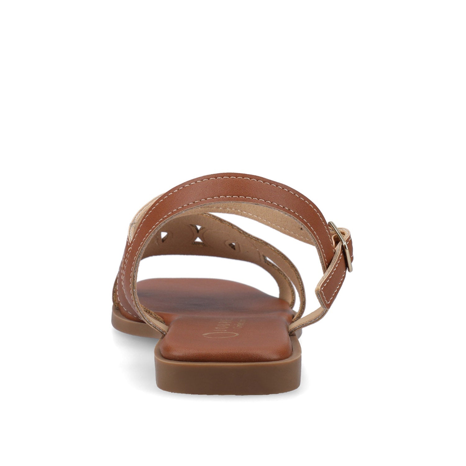 BRIDEY ANKLE STRAP SANDALS - Cognac