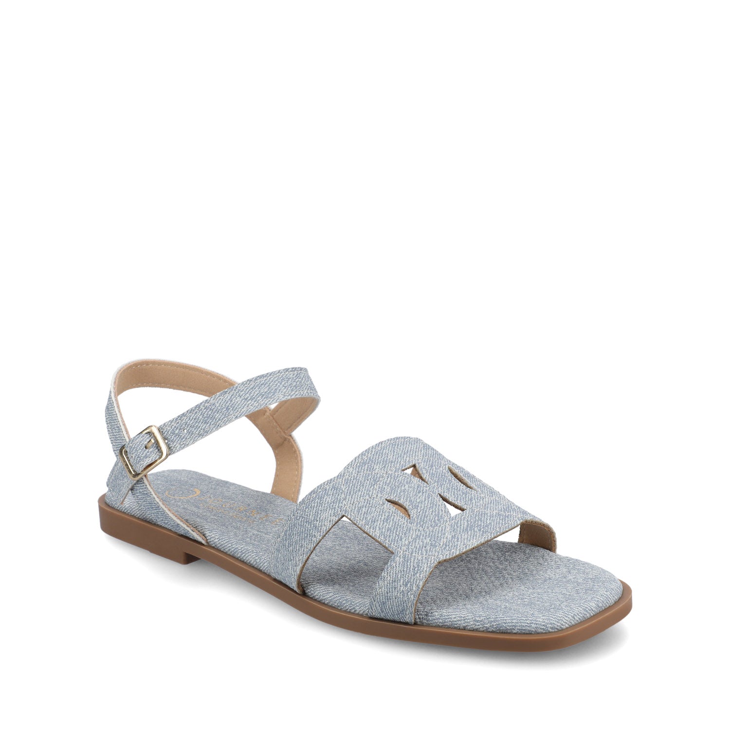 BRIDEY ANKLE STRAP SANDALS - Denim