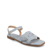 BRIDEY ANKLE STRAP SANDALS - Denim