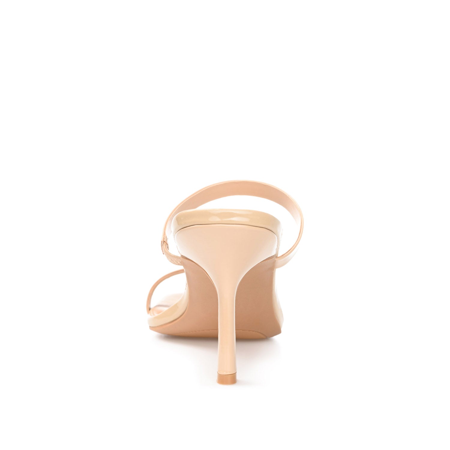BRIE STRAPPY STILETTO HEELS IN PATENT - Nude