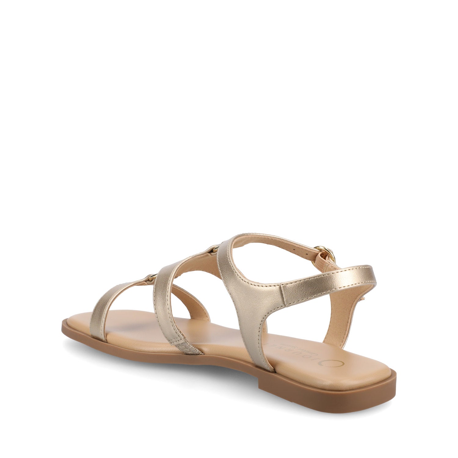 BRILEY ANKLE STRAP SANDALS - Gold