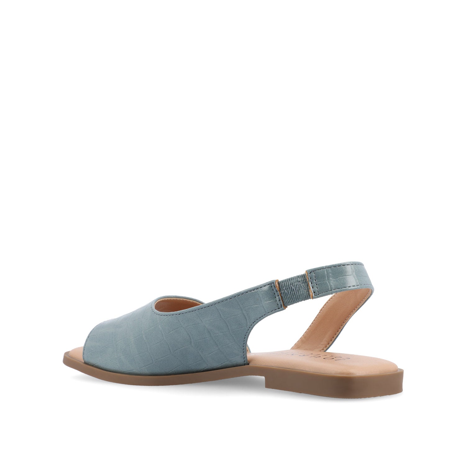 BRINSLEY CUTOUT SANDALS IN CROCO - Blue Croco