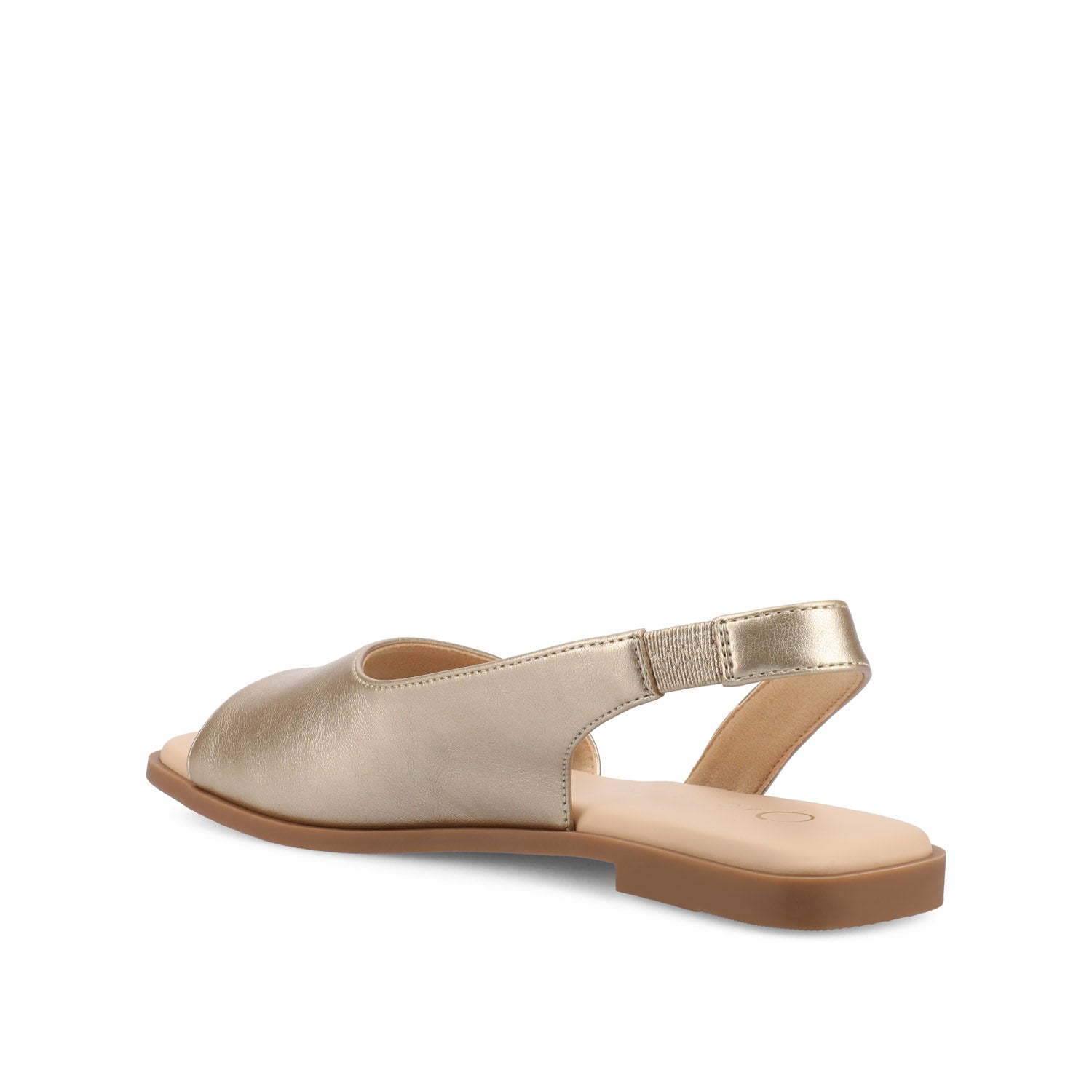 BRINSLEY VEGAN LEATHER SANDALS IN WIDE - Gold PU