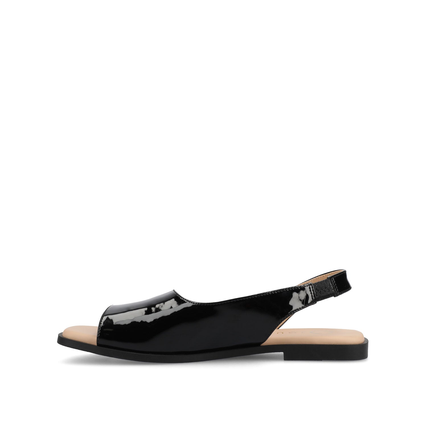 BRINSLEY PATENT SANDALS IN WIDE - Black Patent