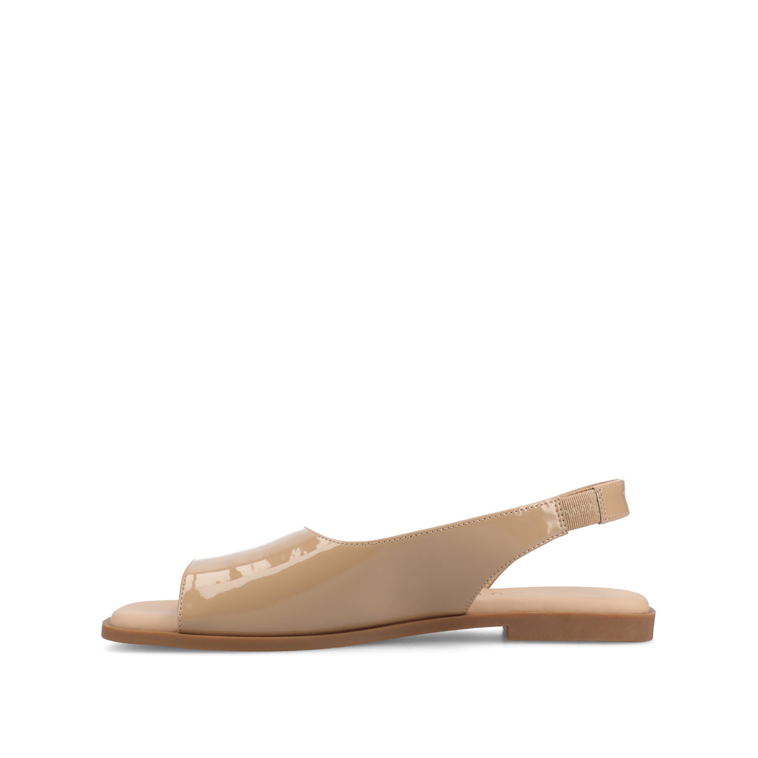 BRINSLEY PATENT SANDALS IN WIDE - Nude Patent
