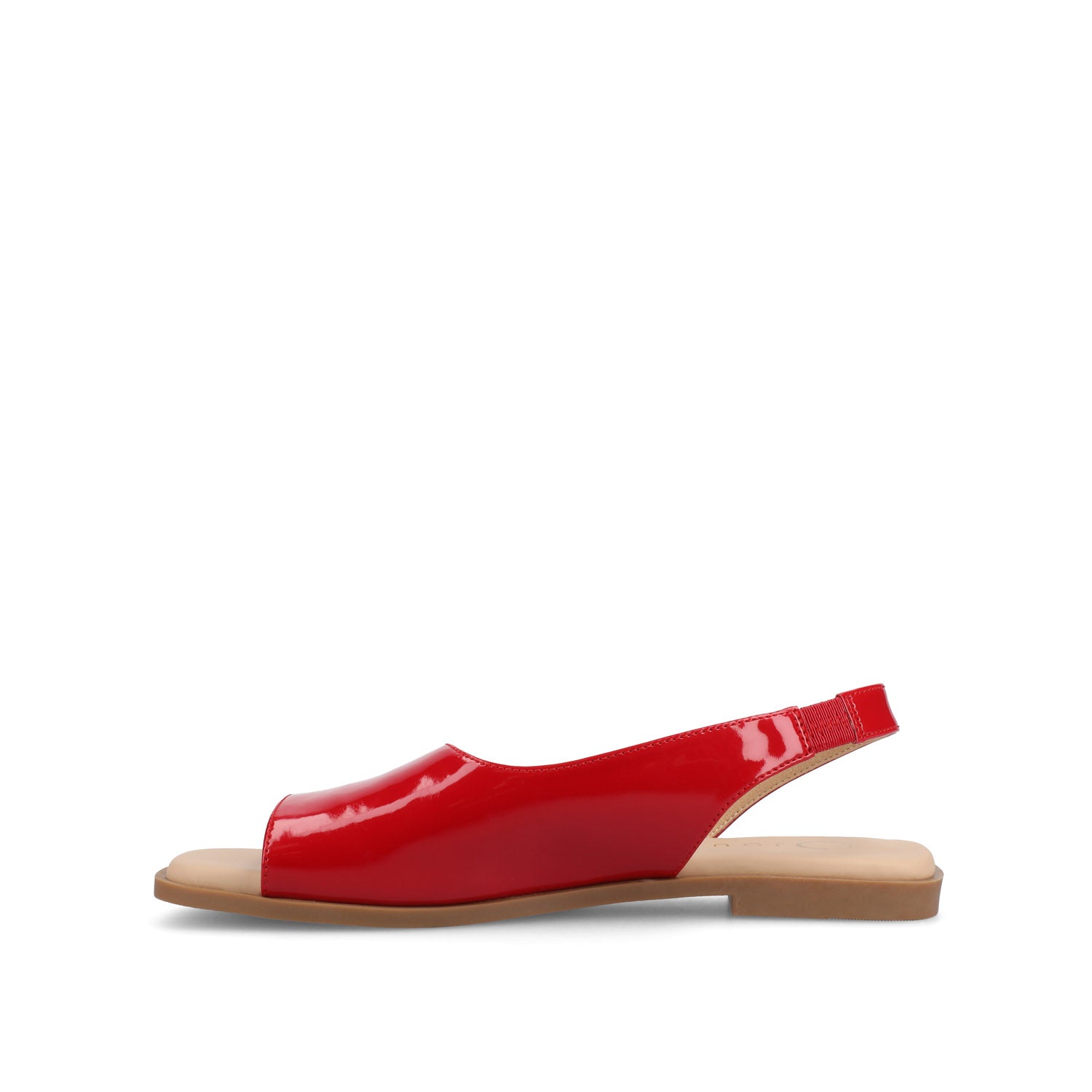 BRINSLEY CUTOUT SANDALS IN PATENT - Red Patent