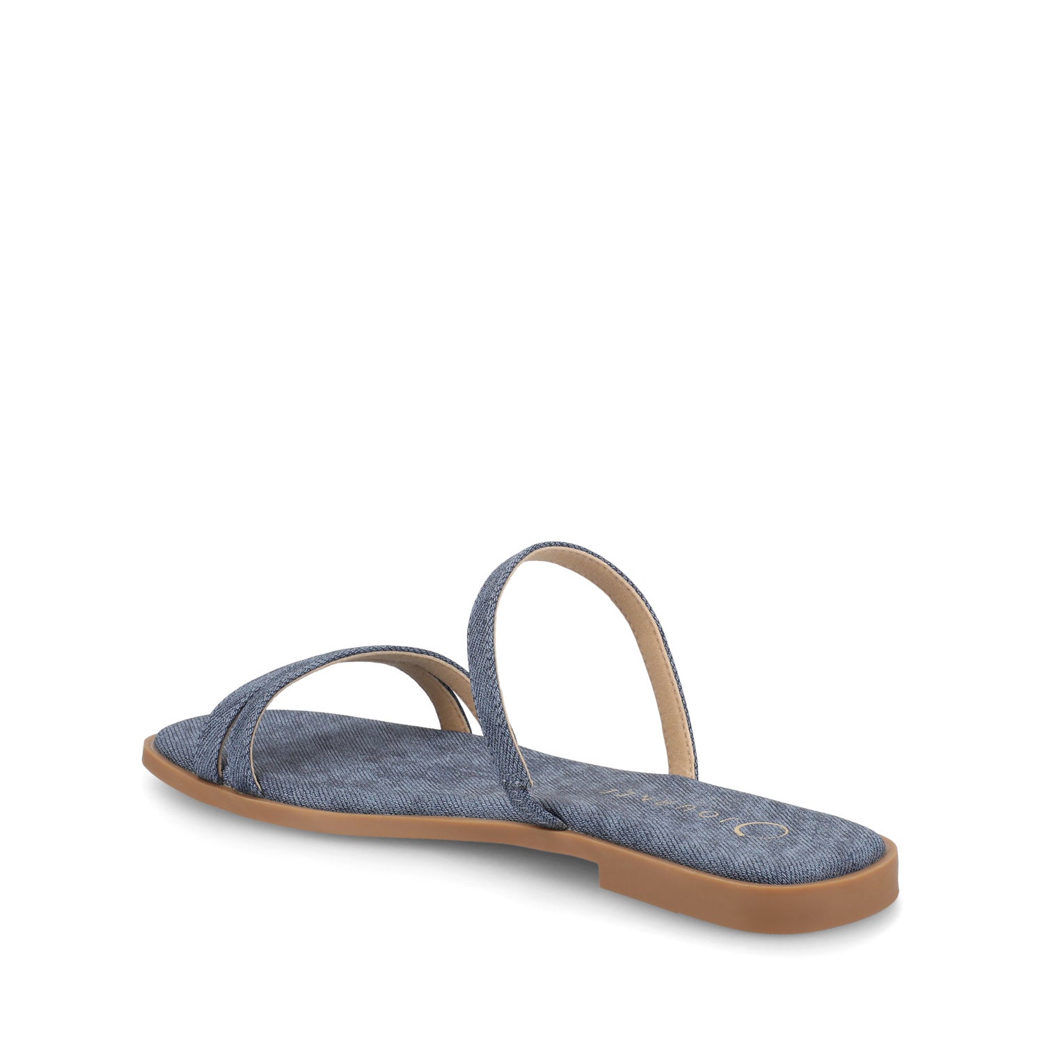 BRISA MULTI STRAP SLIDE SANDALS - Denim