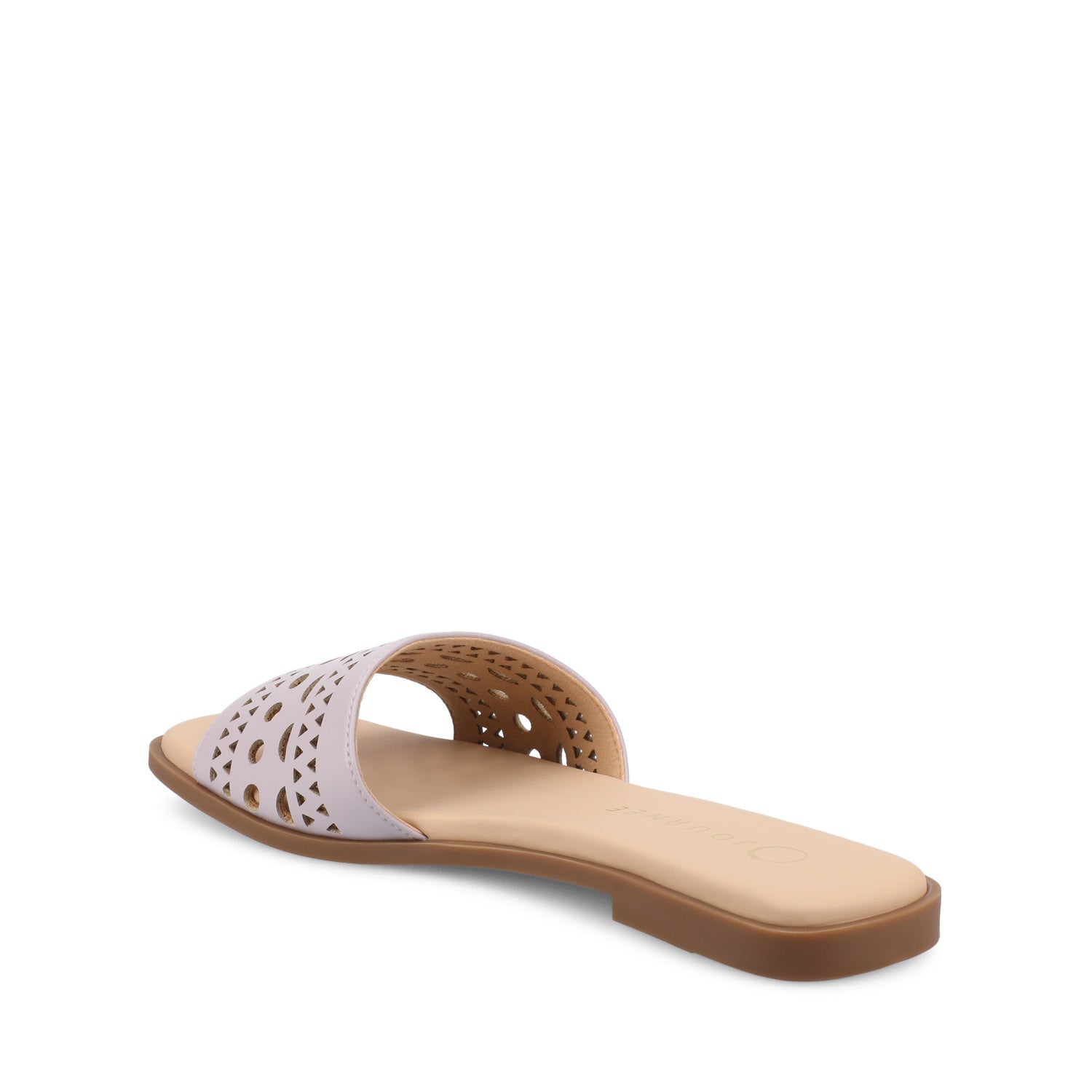 BRODIE SLIDE SANDALS IN VEGAN LEATHER