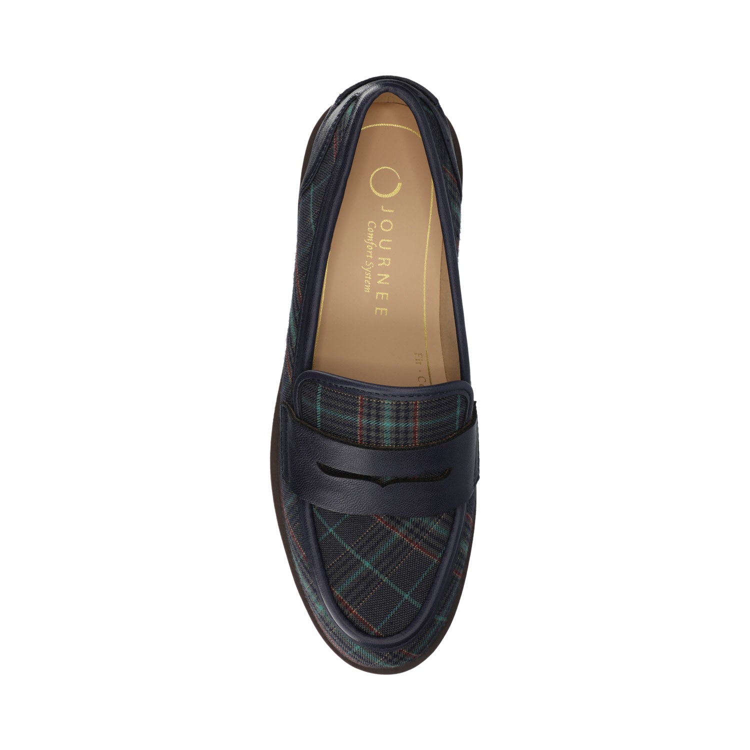 BROOKS NAVY PLAID - WIDE