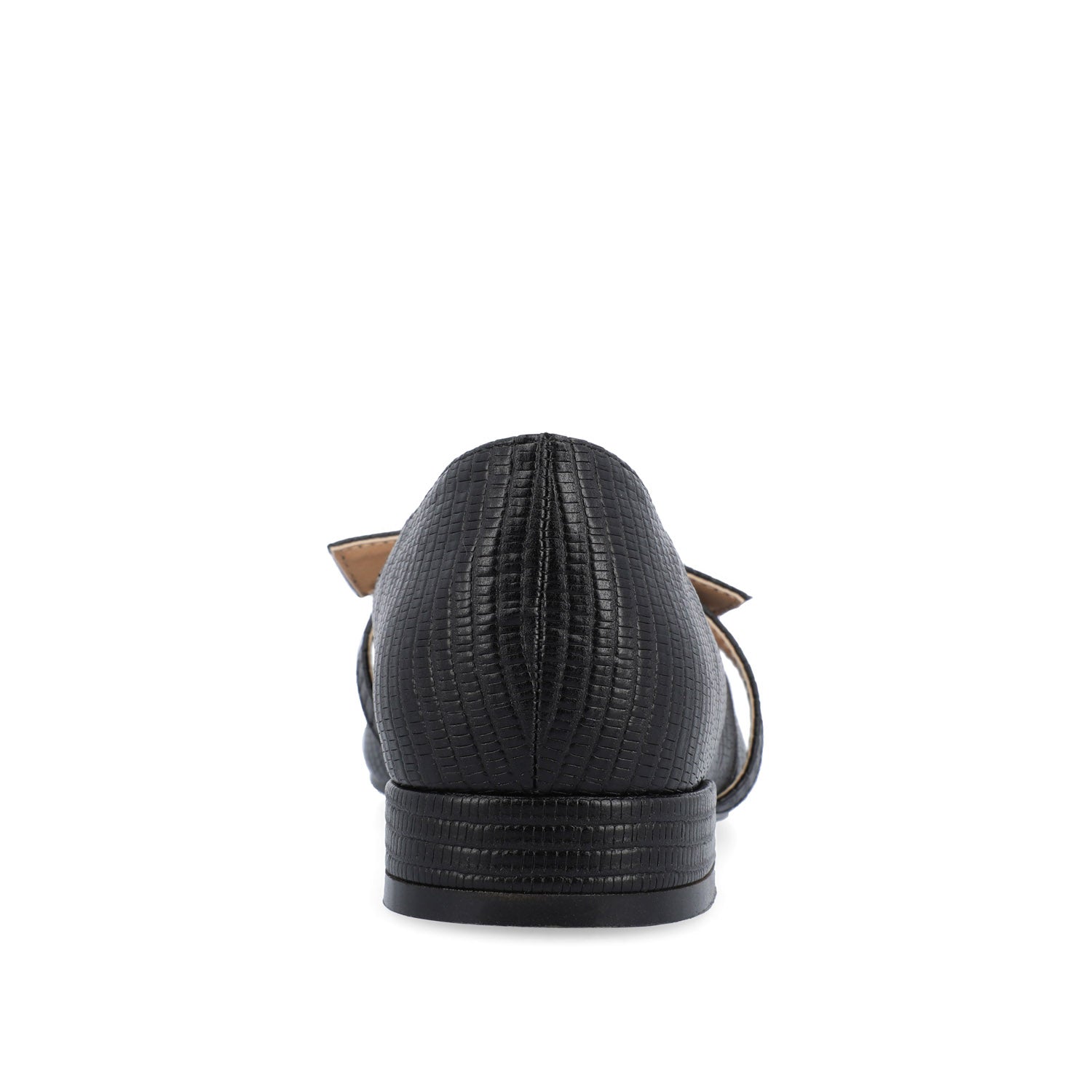 CAIT BALLET FLATS IN WIDE - Black Lizard