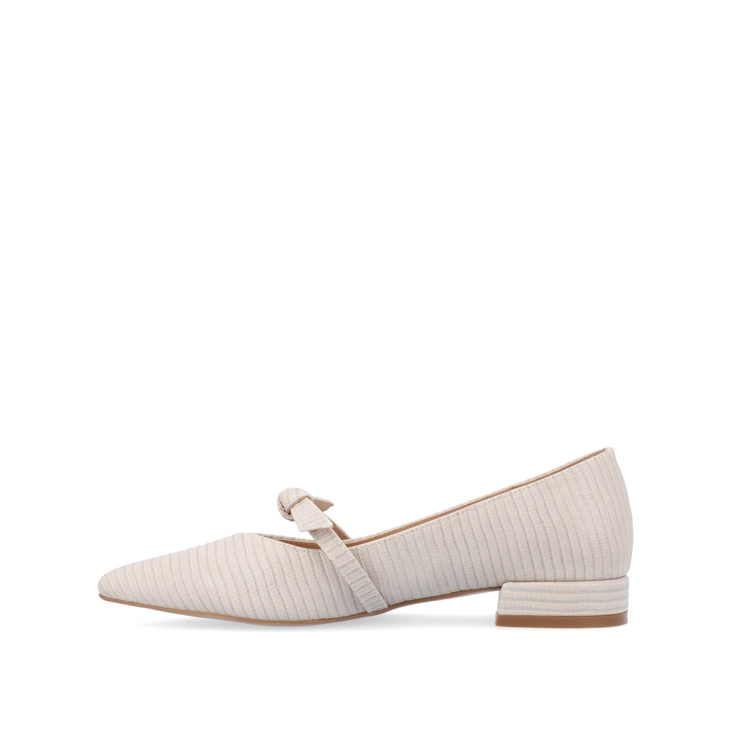 CAIT BALLET FLATS IN WIDE - Taupe Lizard