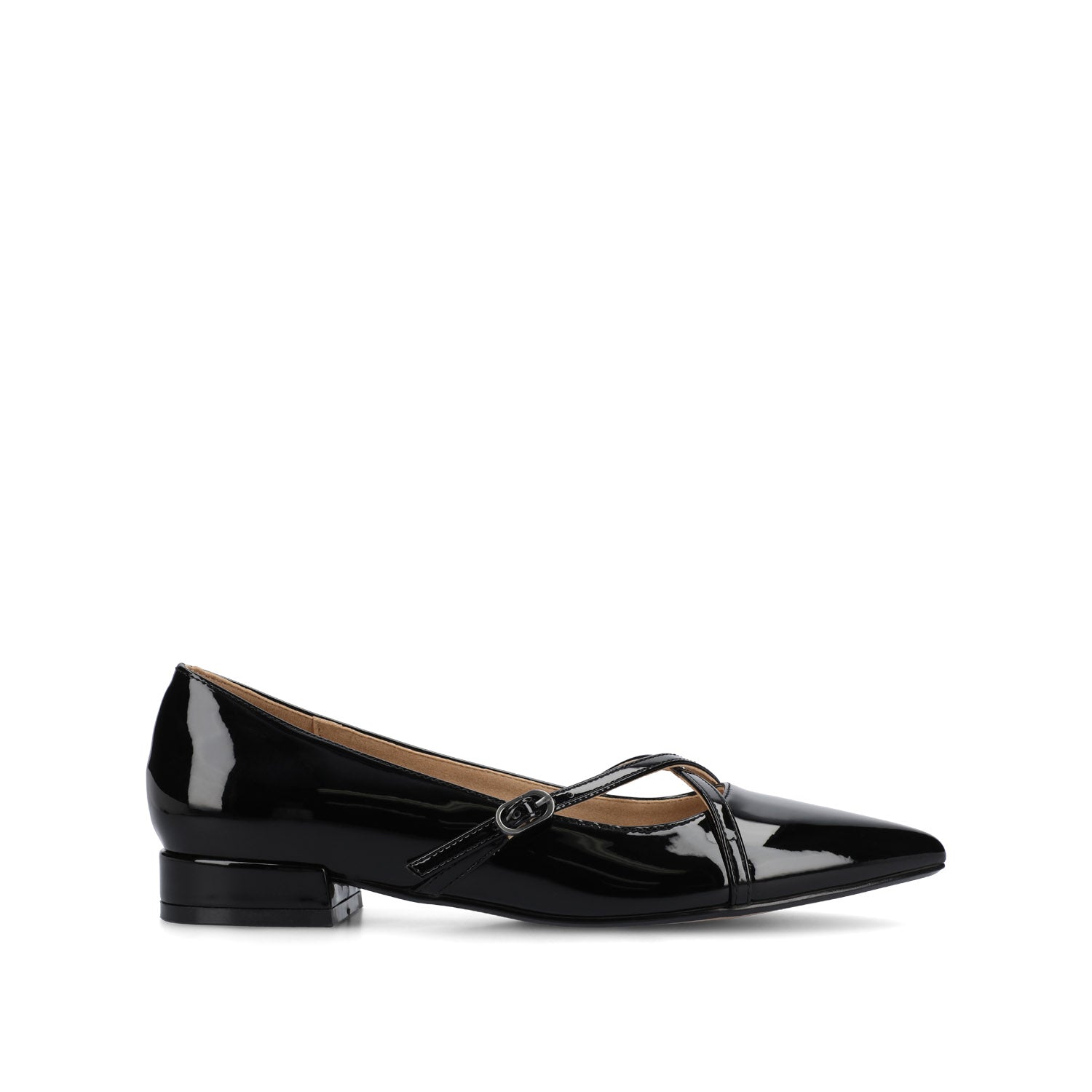 CAMBY DRESS FLAT IN VEGAN LEATHER