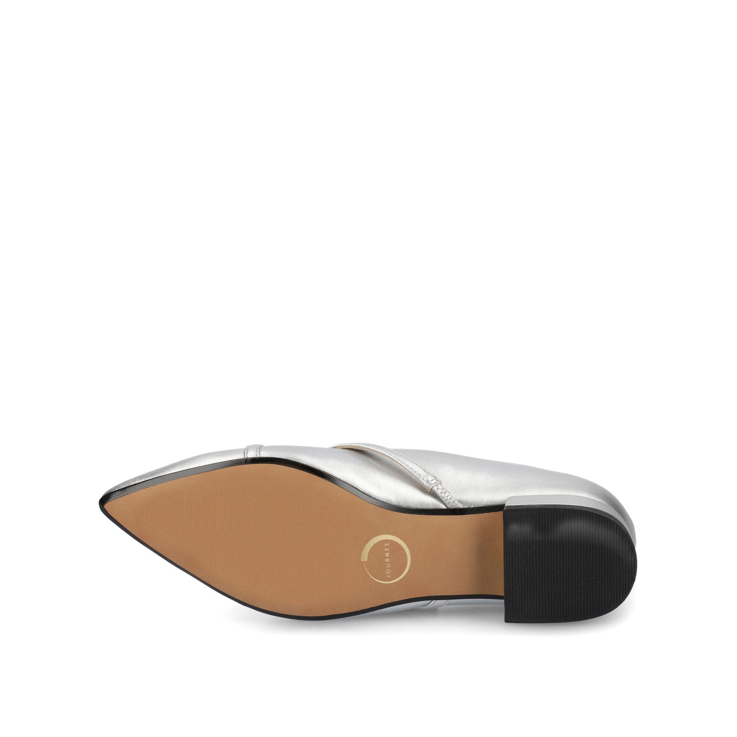 CAMBY DRESS FLAT IN VEGAN LEATHER - Silver PU